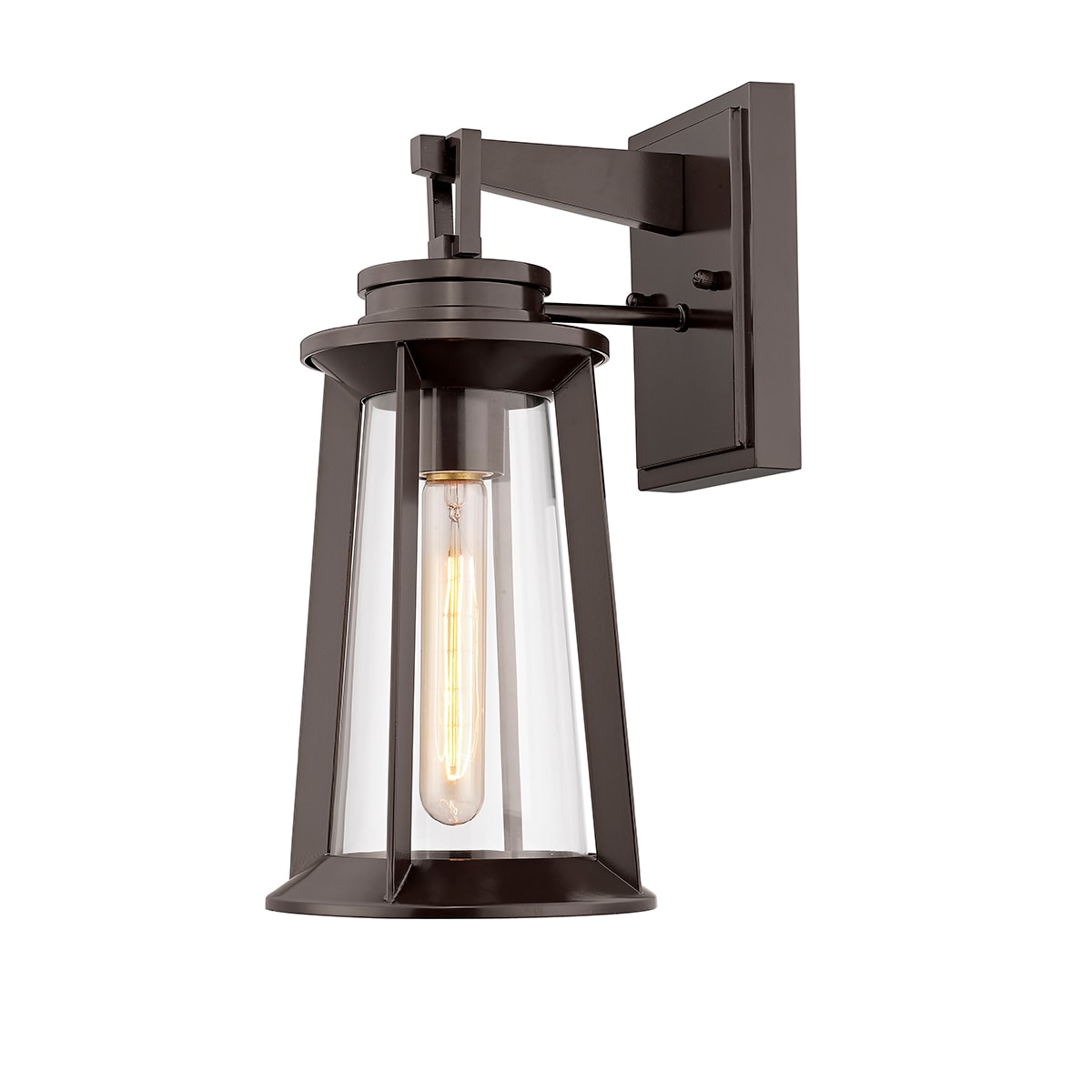 Millennium Lighting 8201-PBZ Bolling 1 -Light 15-in H Matte Bronze Hardwired Outdoor Wall Light