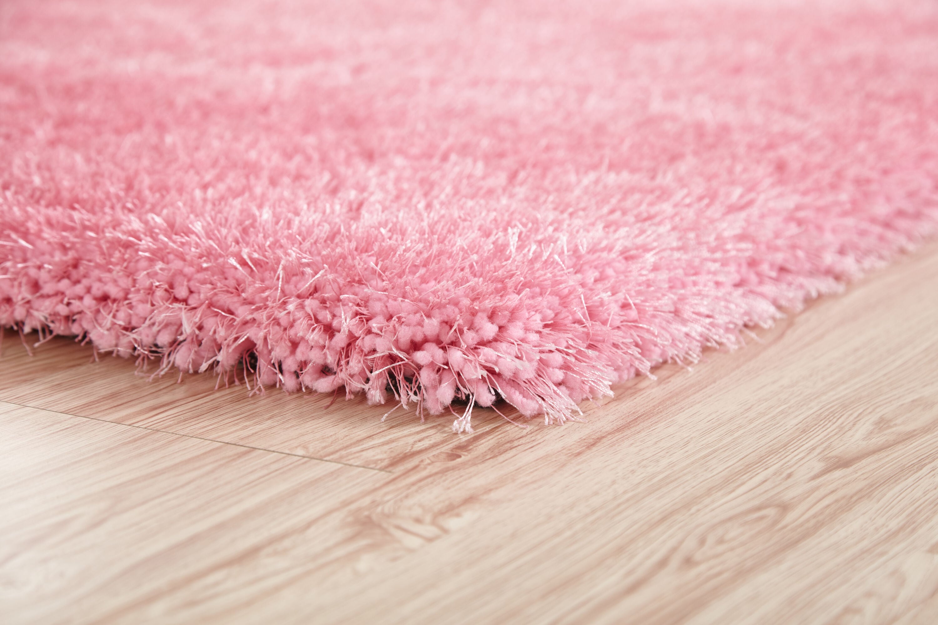 Amazing Rugs NS2014-811 Chubby Shaggy 8 x 11 (ft) Tufted Polyester Pink Rectangular Indoor Solid Area rug