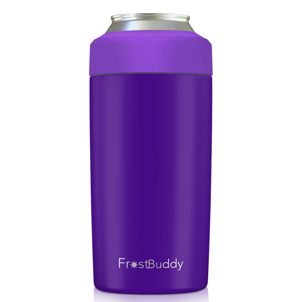 Frost Buddy Universal 2.0 5-Sizes-in-1 Can Cooler w/ Lid & Straw