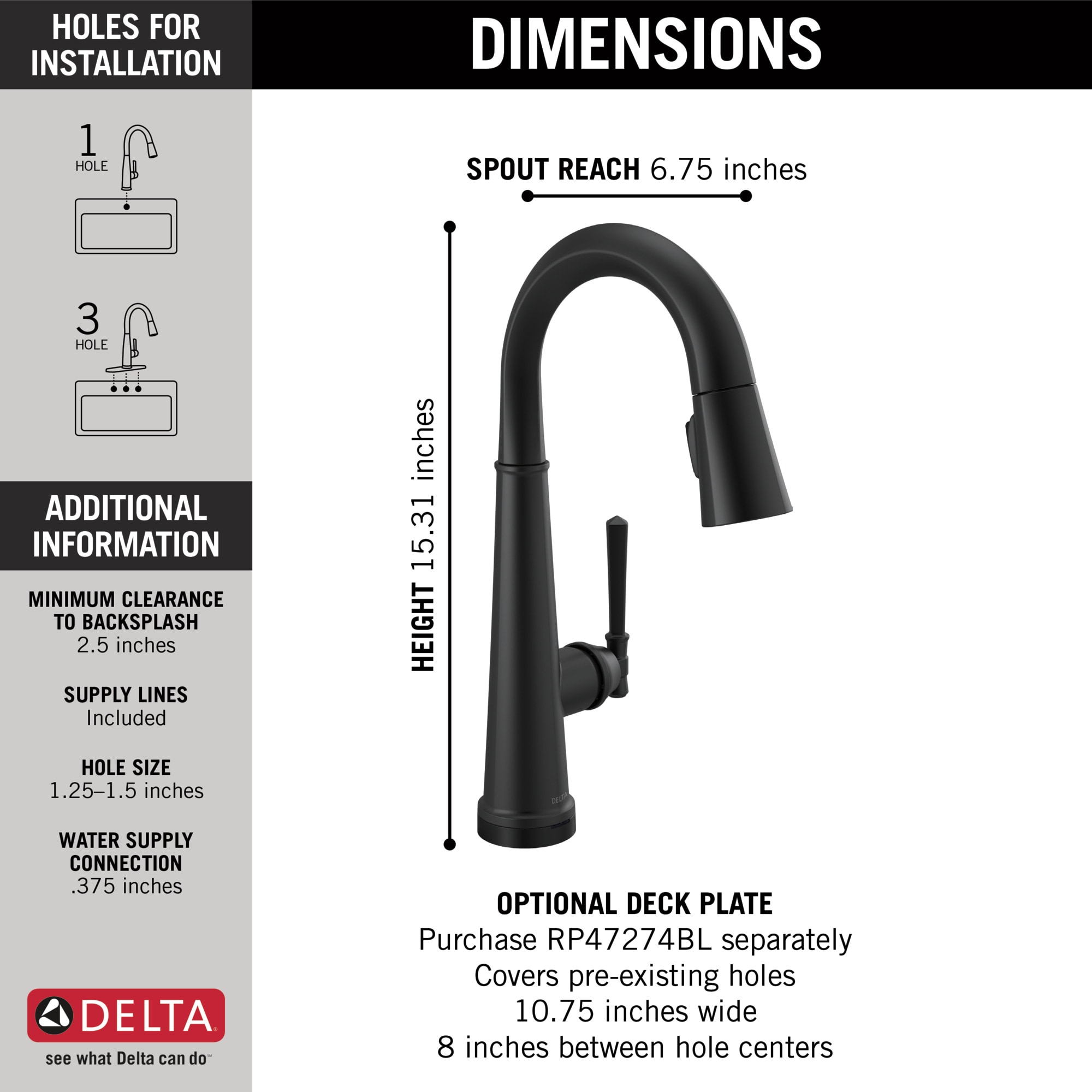 Delta 9982T-BL-DST Kitchen-Faucets - View #3