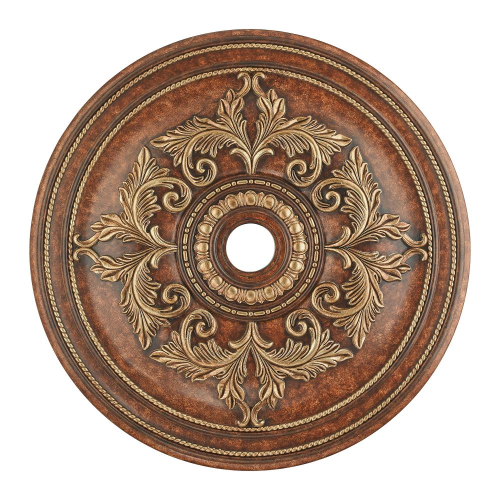 Livex Lighting 8211-63 Versailles 40.5-in W x 40.5-in L Traditional Verona Bronze Polyurethane Ceiling Medallion