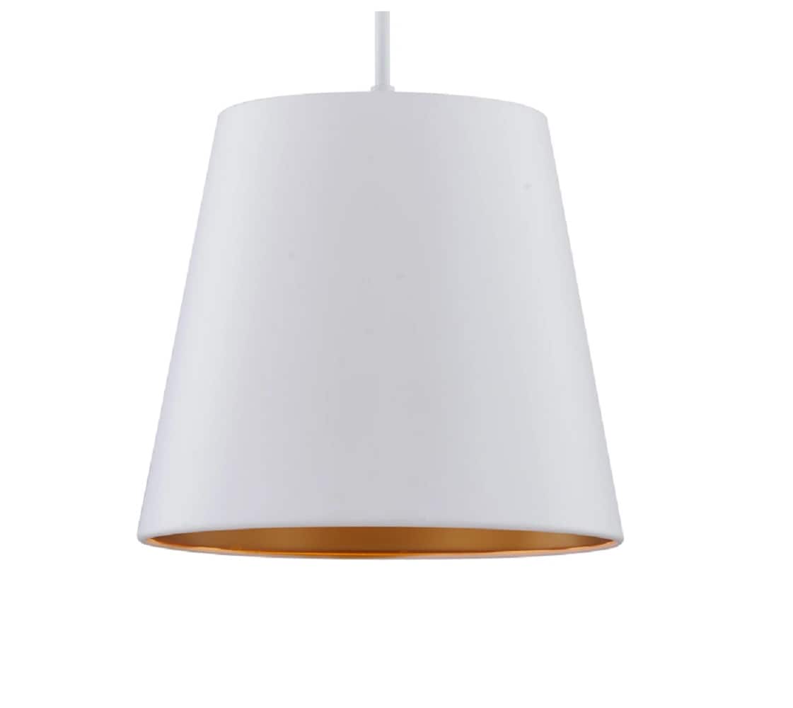 Signature Hardware 479823 Wegner Matte White Modern/Contemporary Bell Large Hanging Pendant Light