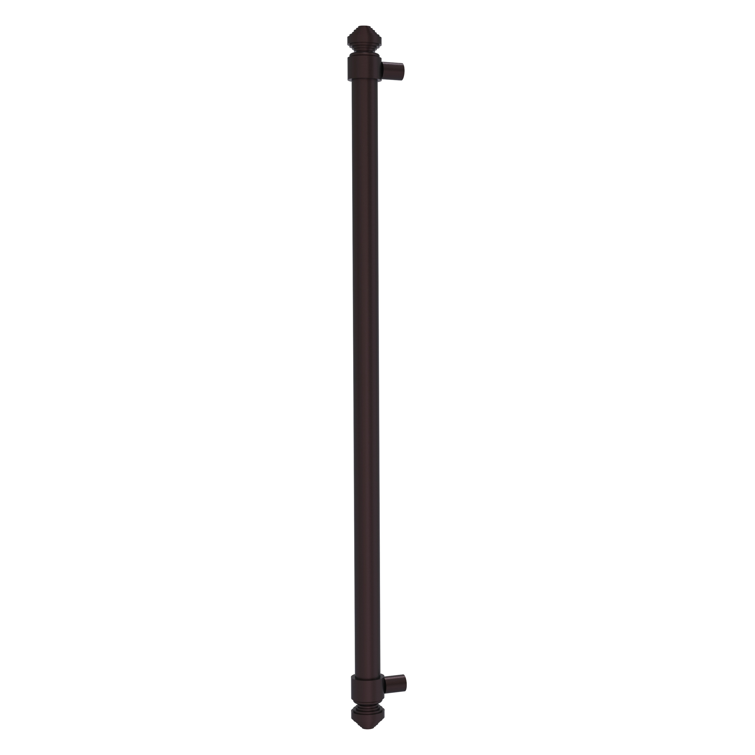 Allied Brass SB-30-RP-ABZ Southbeach 18-in , 457mm Center to Center Antique Bronze Dual Mount Cylindrical Bar For Use on Appliances Drawer Pulls