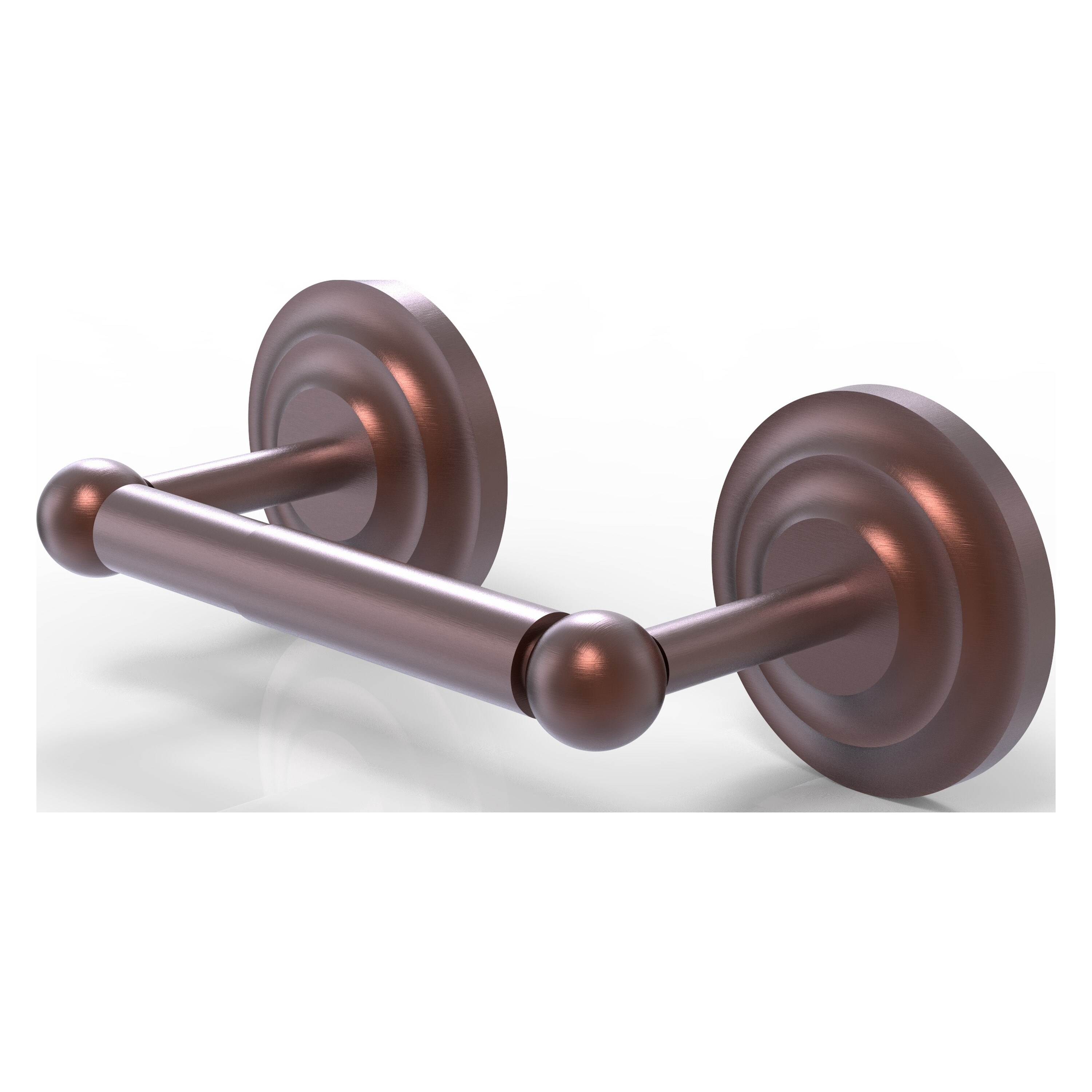 Allied Brass PQN-24-CA Prestige Que New Antique Copper Wall mount Double post Toilet Paper Holder 1 -Rolls