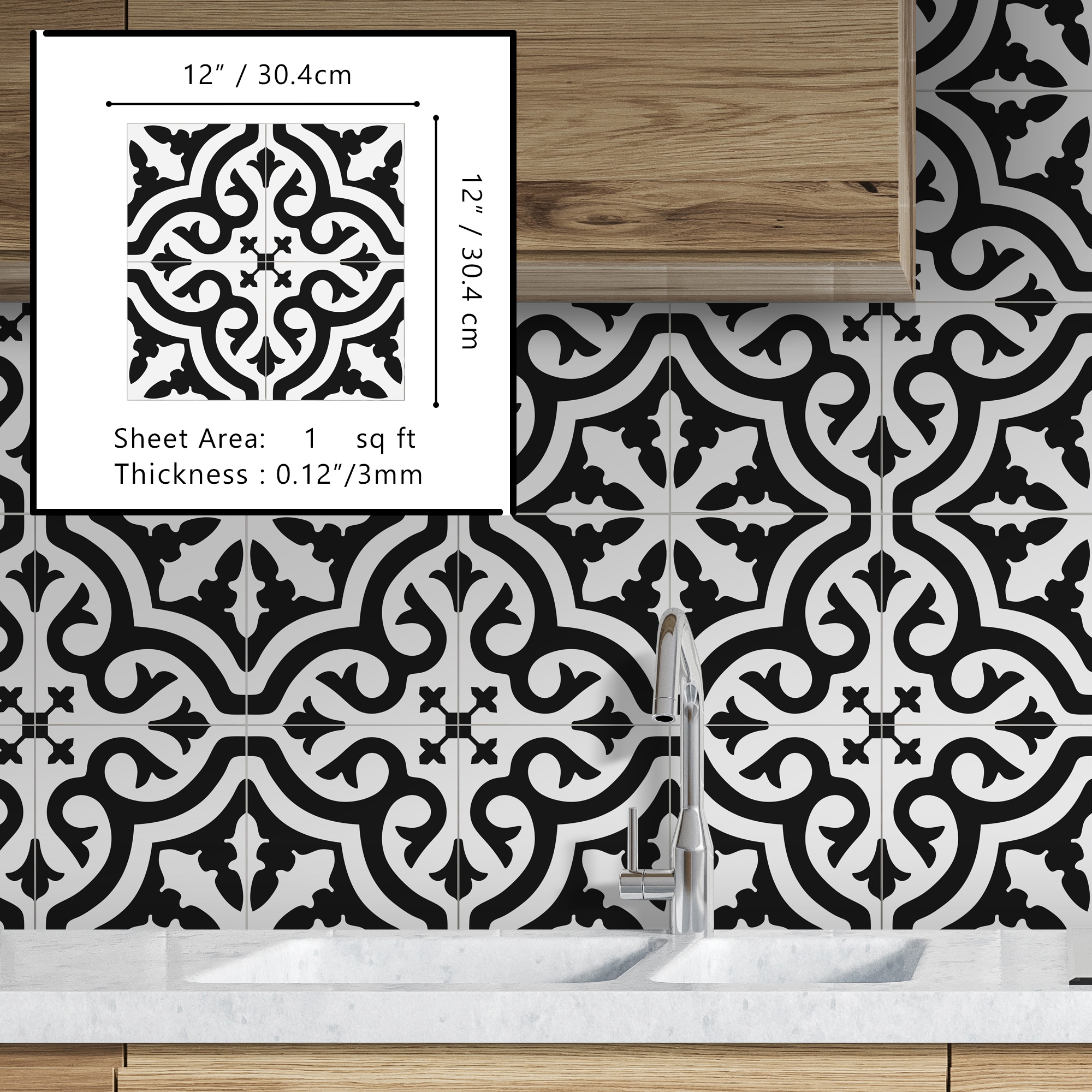 SUNWINGS FLR001-DCS-10 Ceramic-Tile - View #7