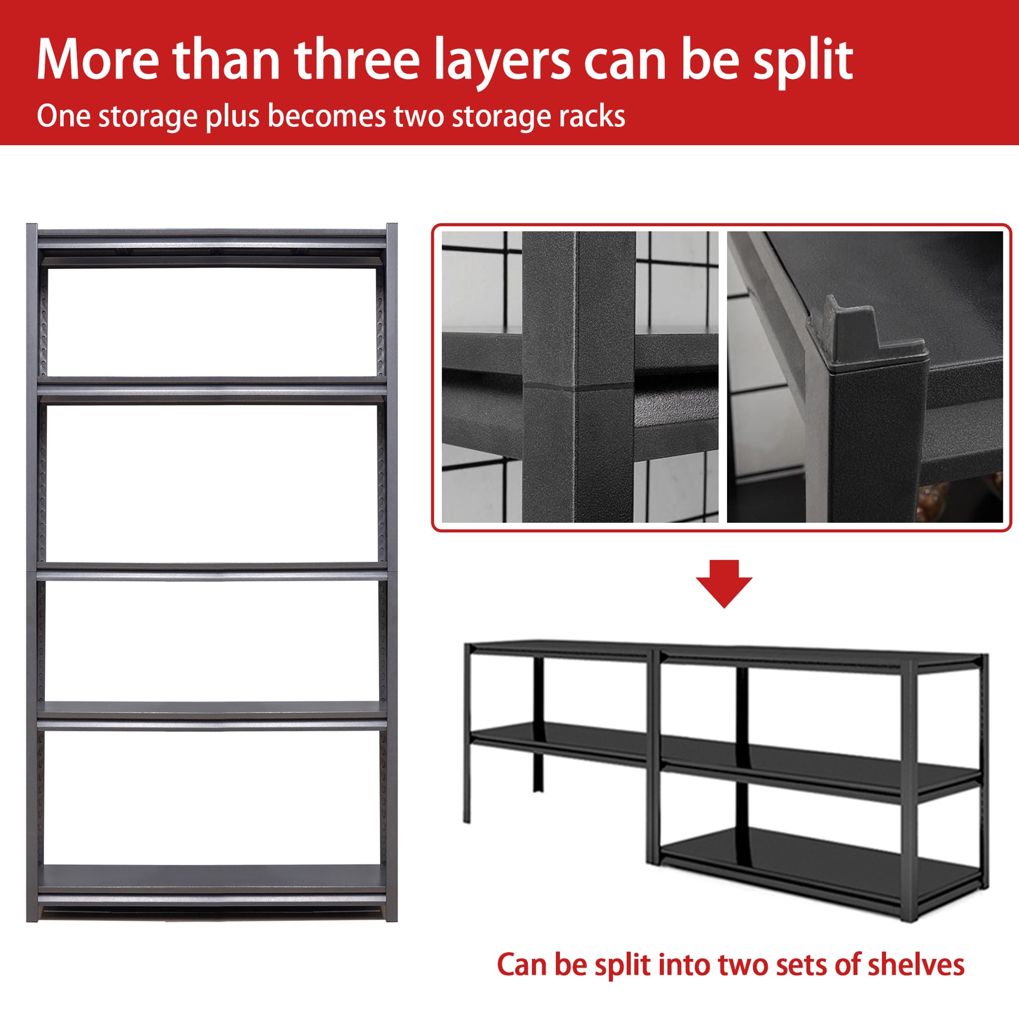 Kahomvis MAKEA-QPF2-410 Free-Standing-Shelving - View #7