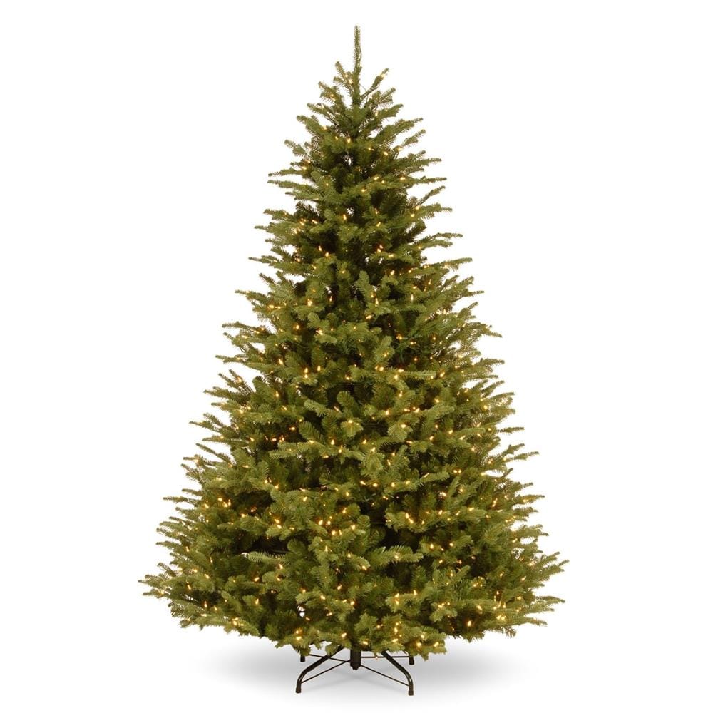 National Tree Company PERL1-W08-75 7.5-ft Fir Pre-lit Artificial Christmas Tree with White LED Lights