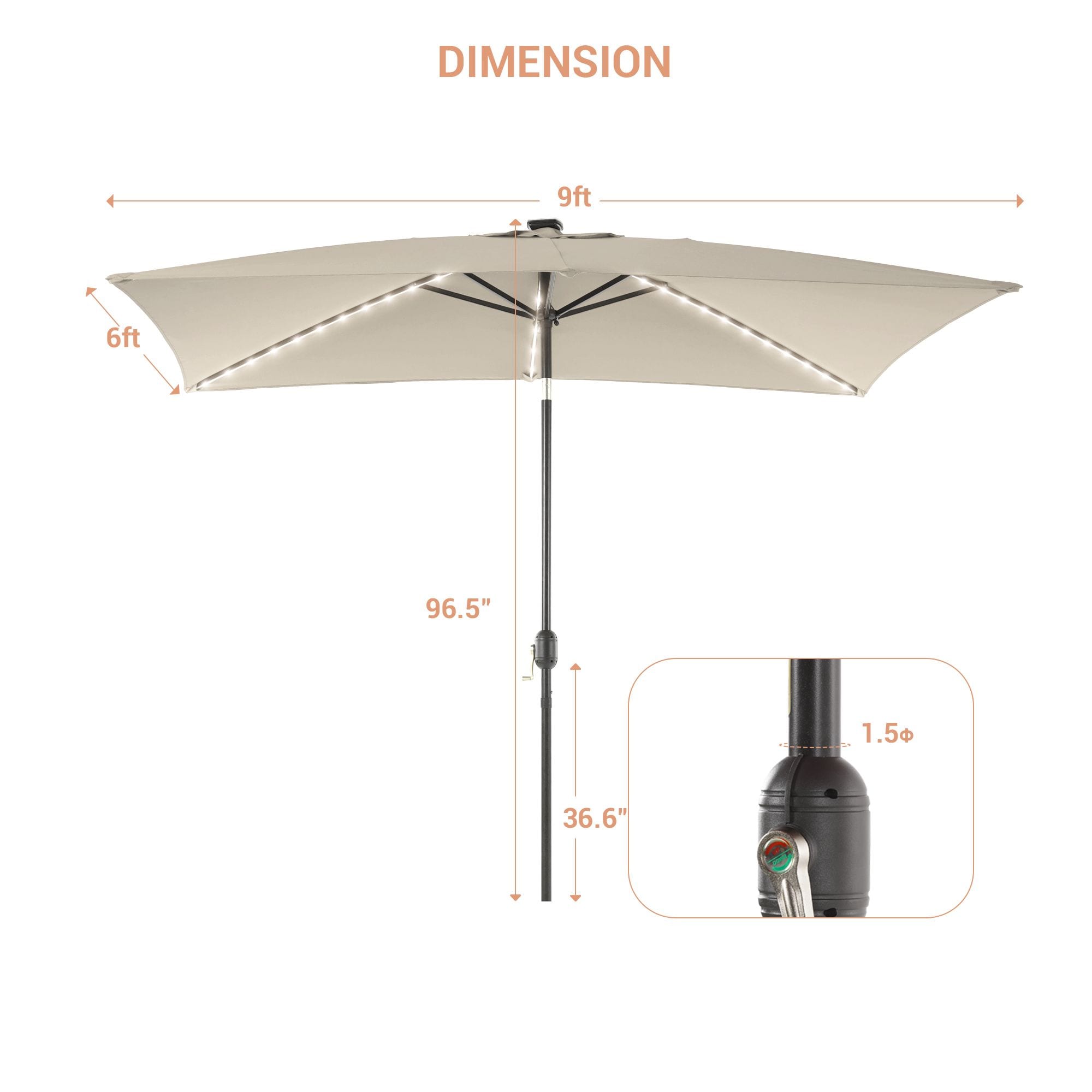 ACEGOSES LW-310BG-LED Umbrellas-2 - View #2