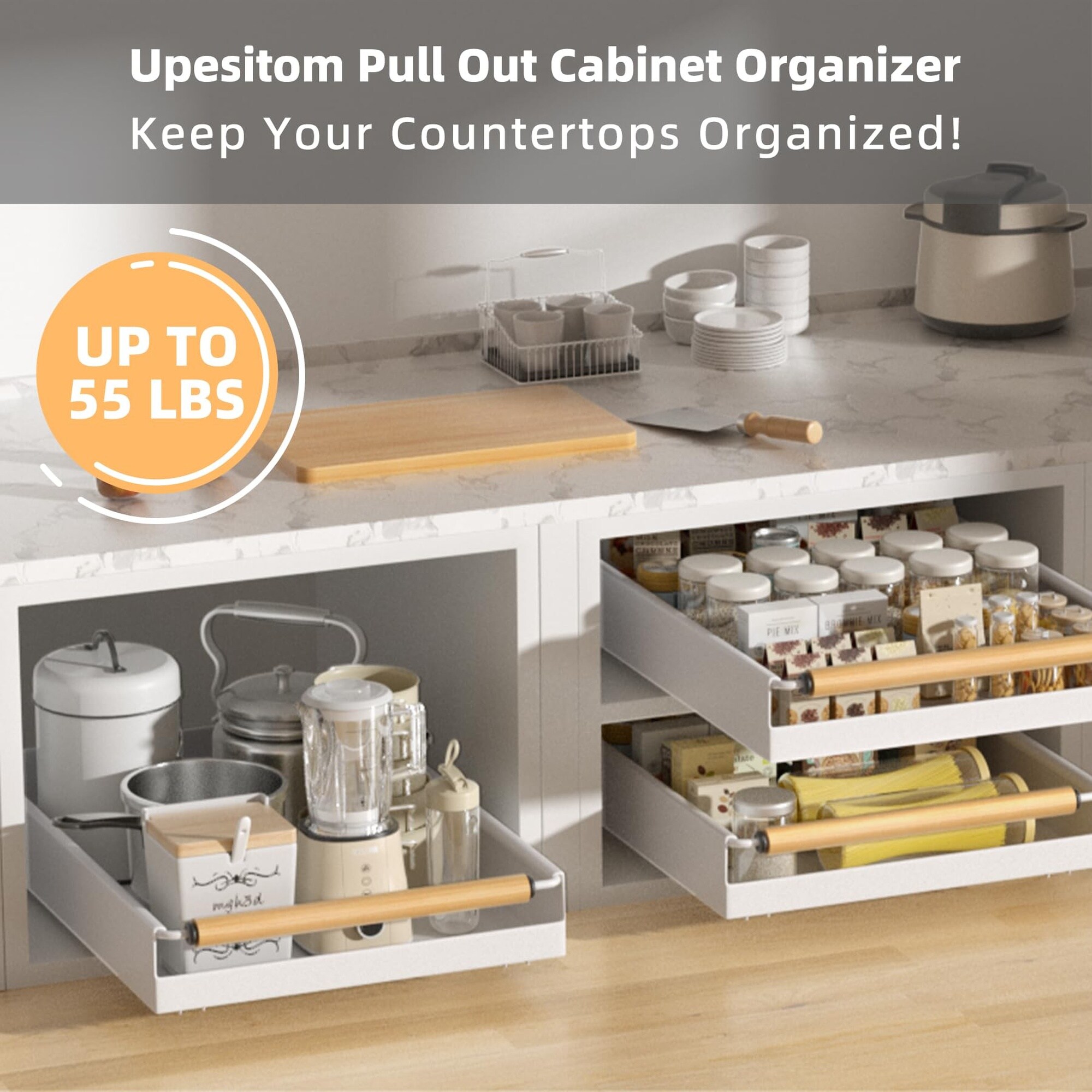 Numhew NHDREW20195 Pull-Out-Cabinet-Baskets - View #3