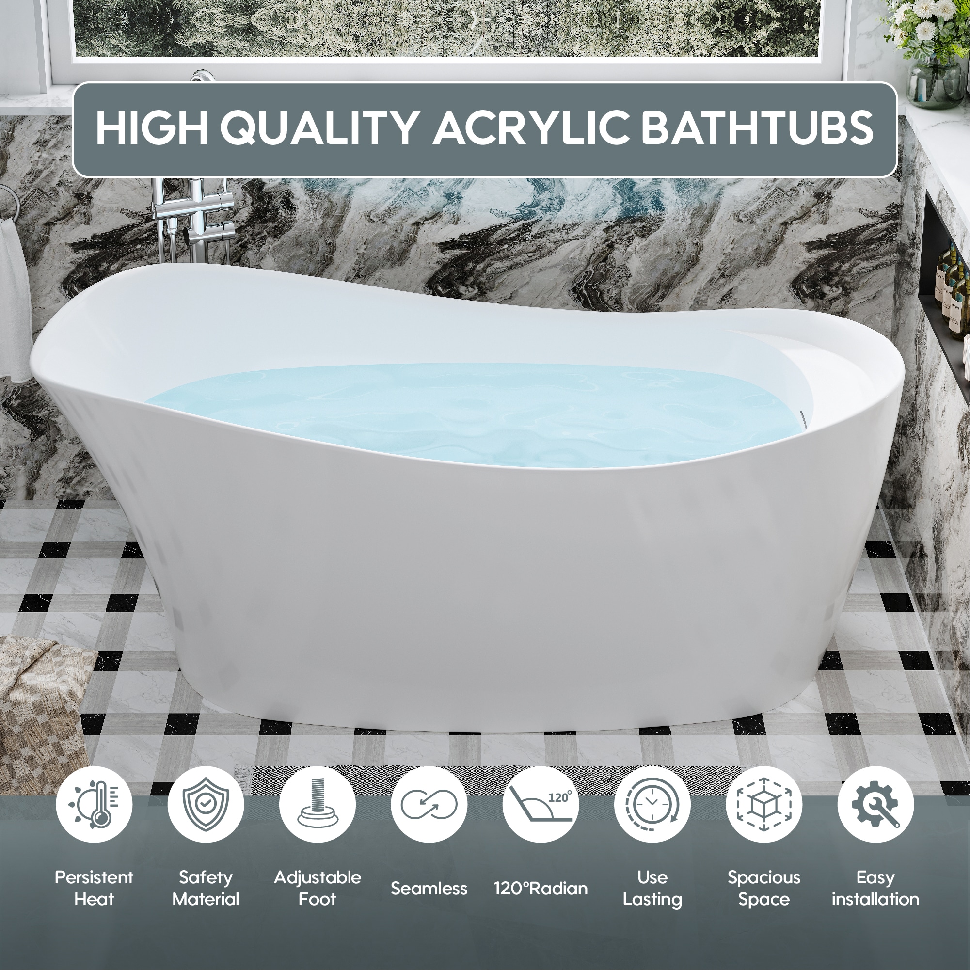 Forclover HBV-Y595A bathtubs - View #3