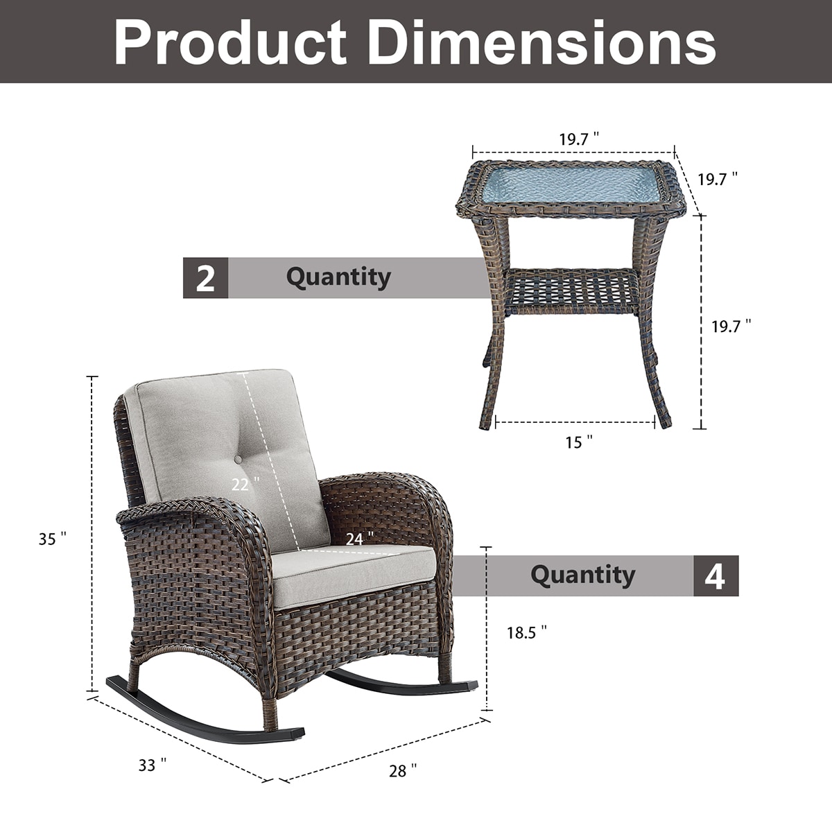 Rilyson FS086X2-2 Patio-Chairs - View #3