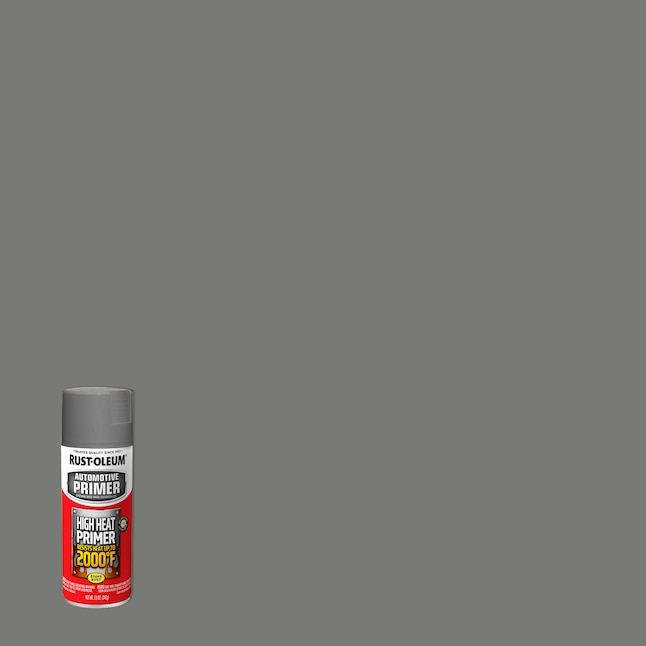 Rust-Oleum Flat Gray High Heat Spray Primer (NET WT. 12-oz) in the