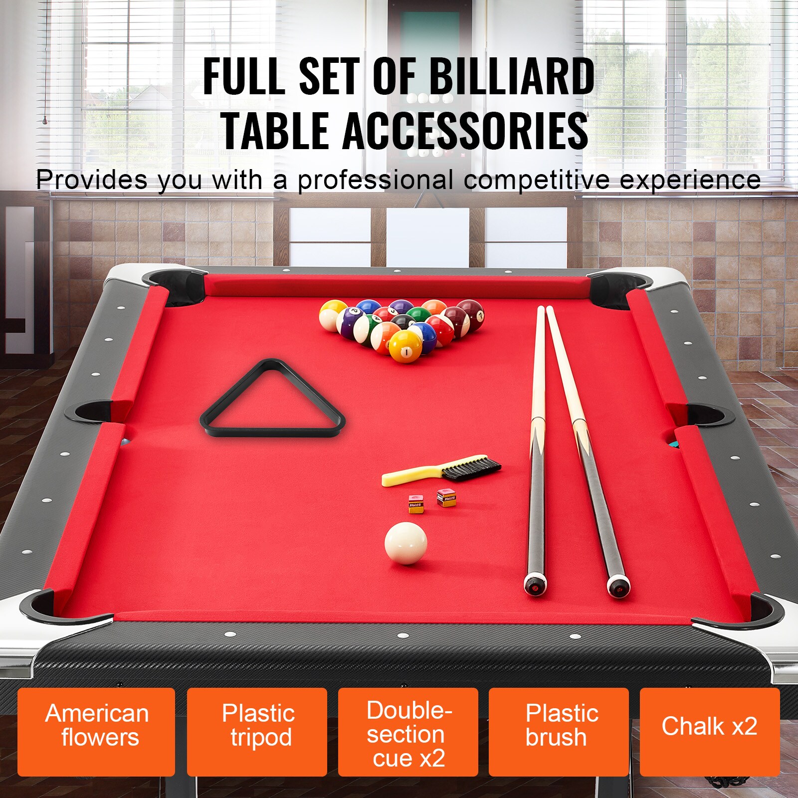 VEVOR SCZDTTQZHHRZ05315V0 Pool-Table - View #4
