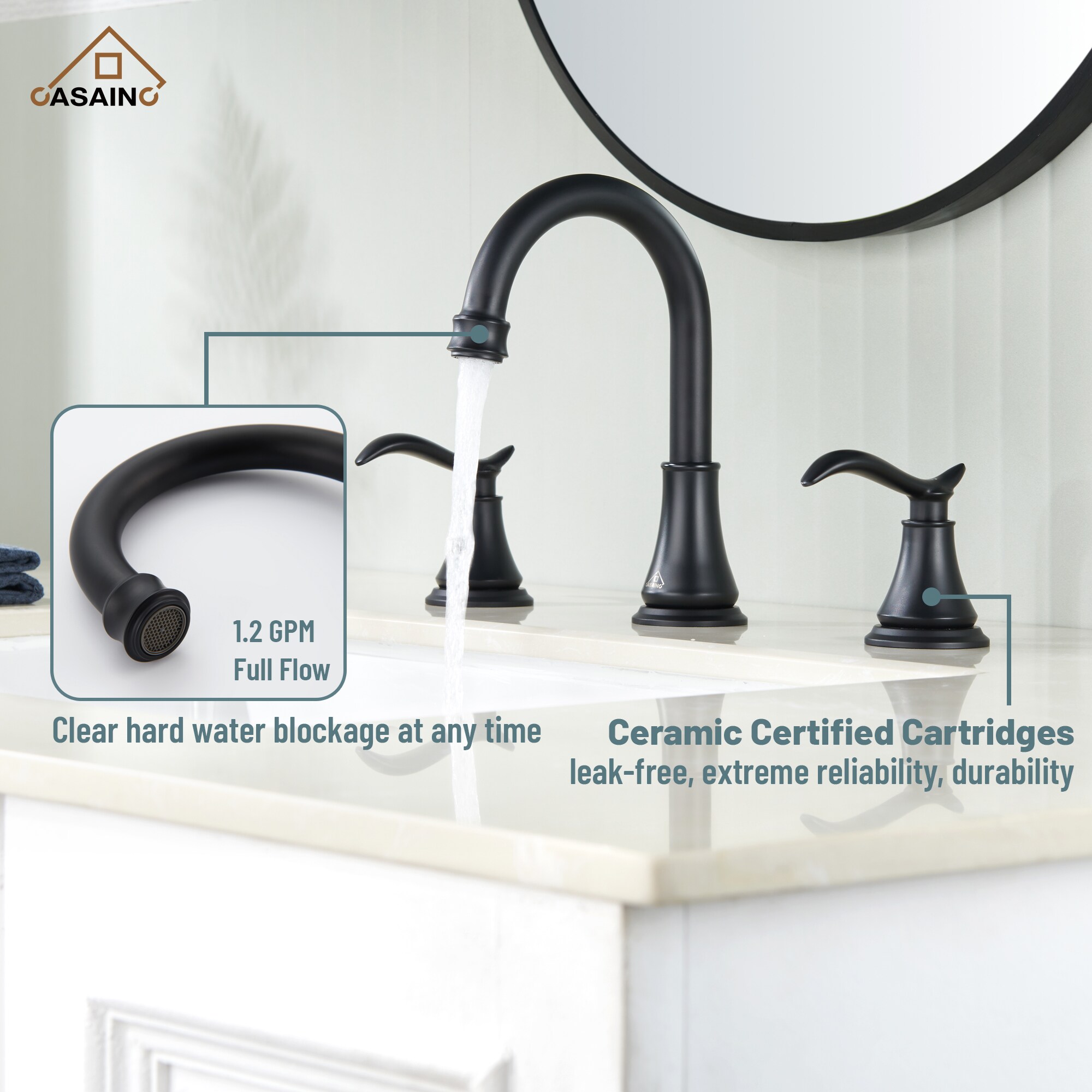 CASAINC MS-WF020-10-BN Lavatory-Faucets - View #6