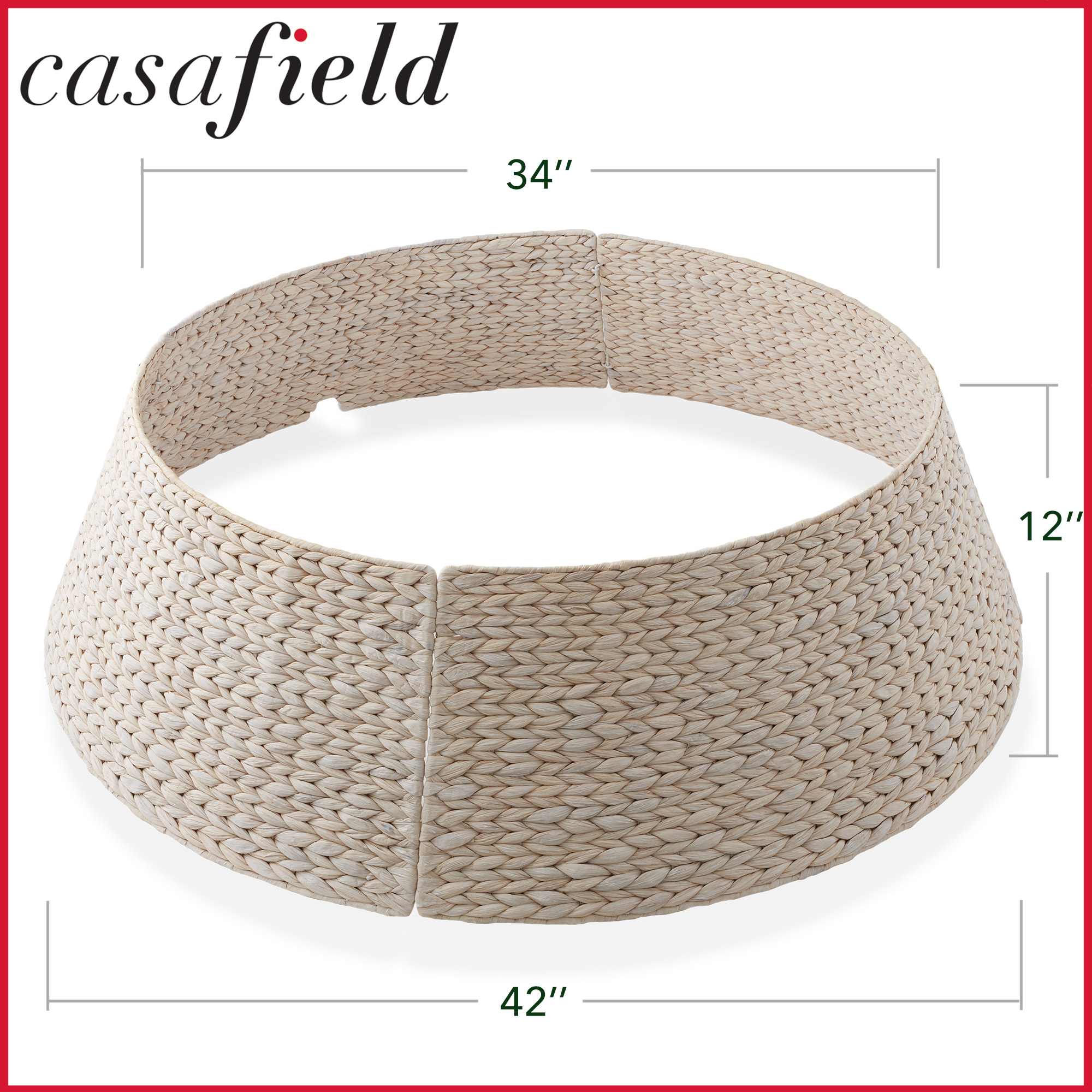 Casafield SZN-CLR-4216-WHT Tree-Skirts - View #7