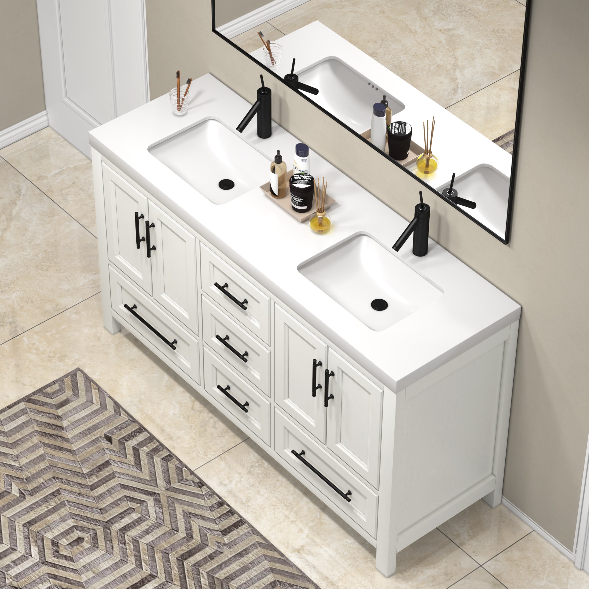 BV Better Vanity VIV60D-WH Bath-Vanity-Combo - View #5