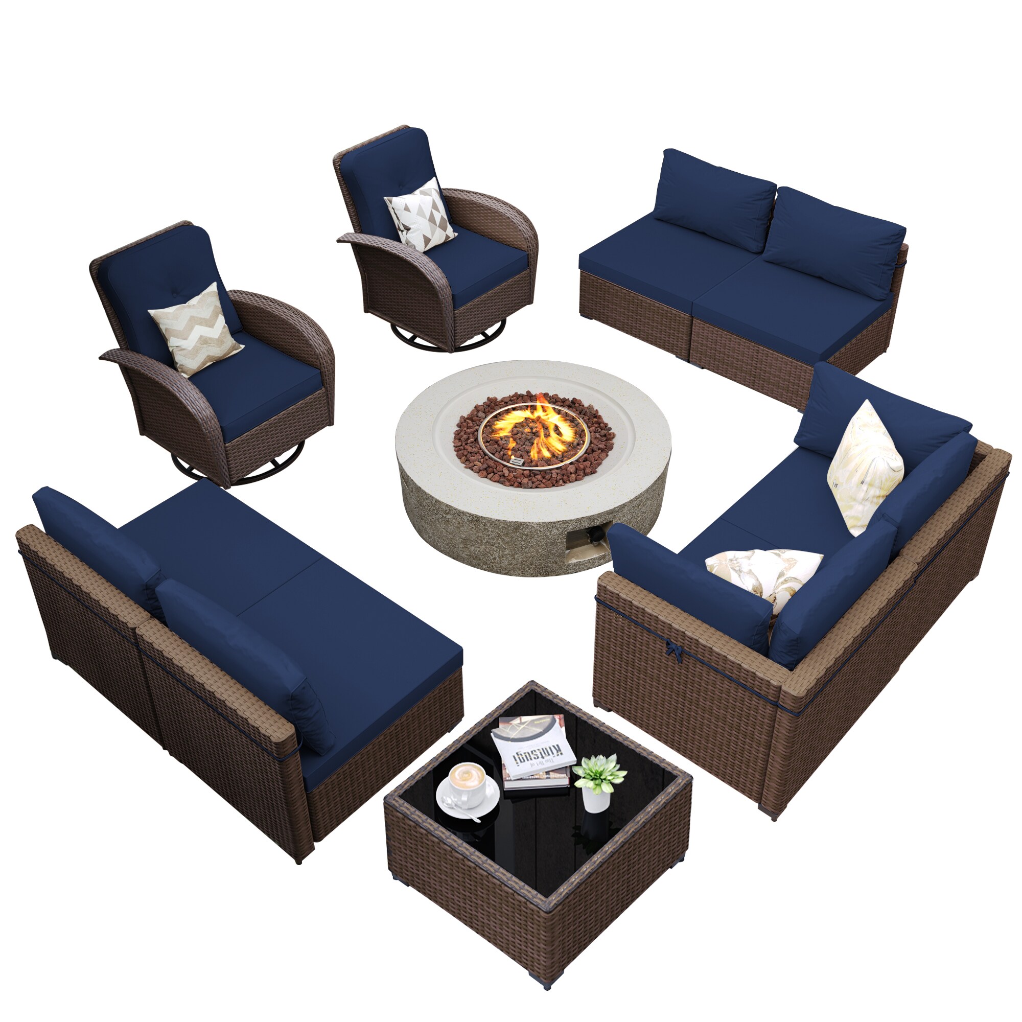 UPHA PL-2CZY11-42QBE-Z2 Patio-Conversation-Sets - View #2