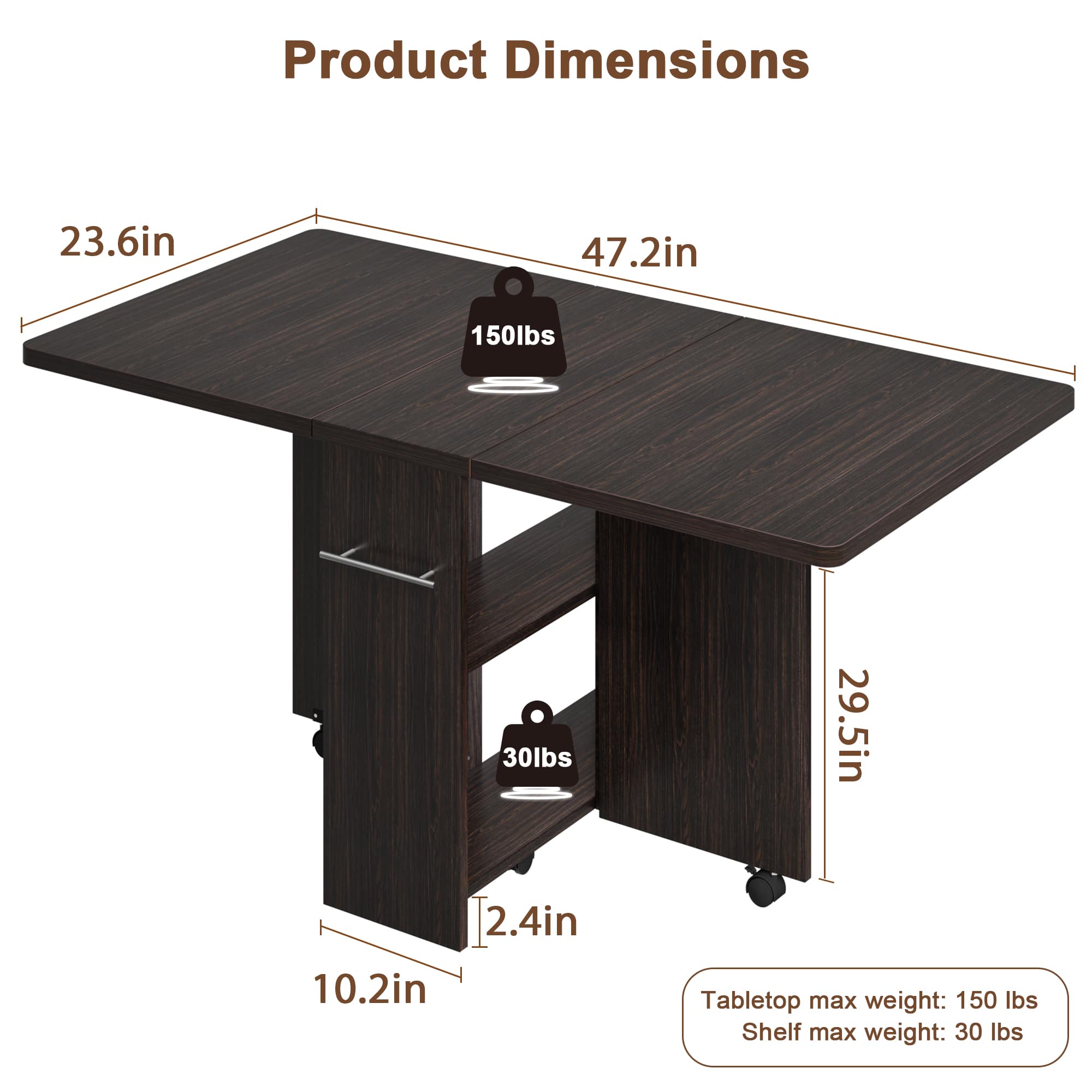 WhizMax PHO-0Y5P3INL-KLN Dining-Tables - View #3