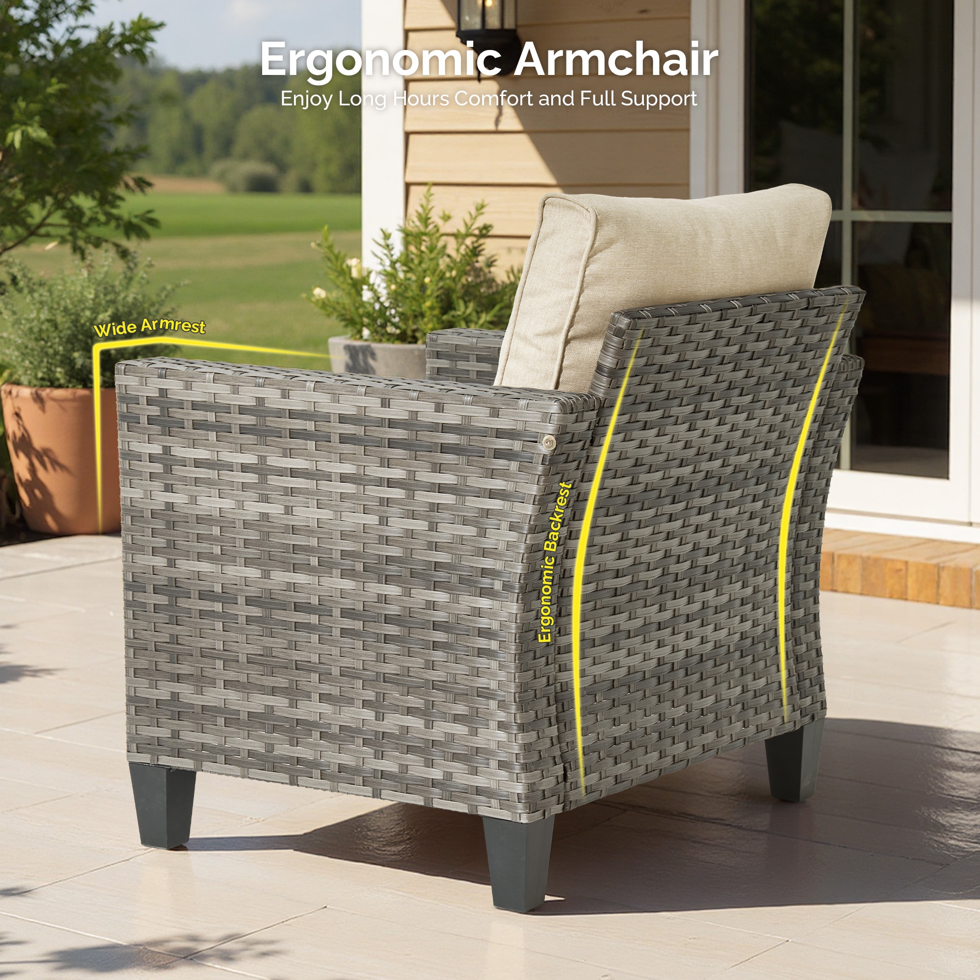 Caodoc L5-CFP03-GRS606 Patio-Sofas-Daybeds - View #3