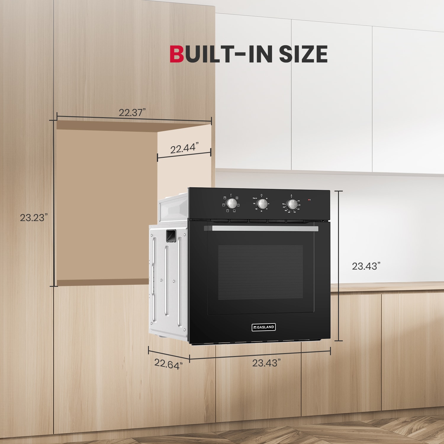 GASLAND ES606MB-6A Swall-Elec-Oven - View #4