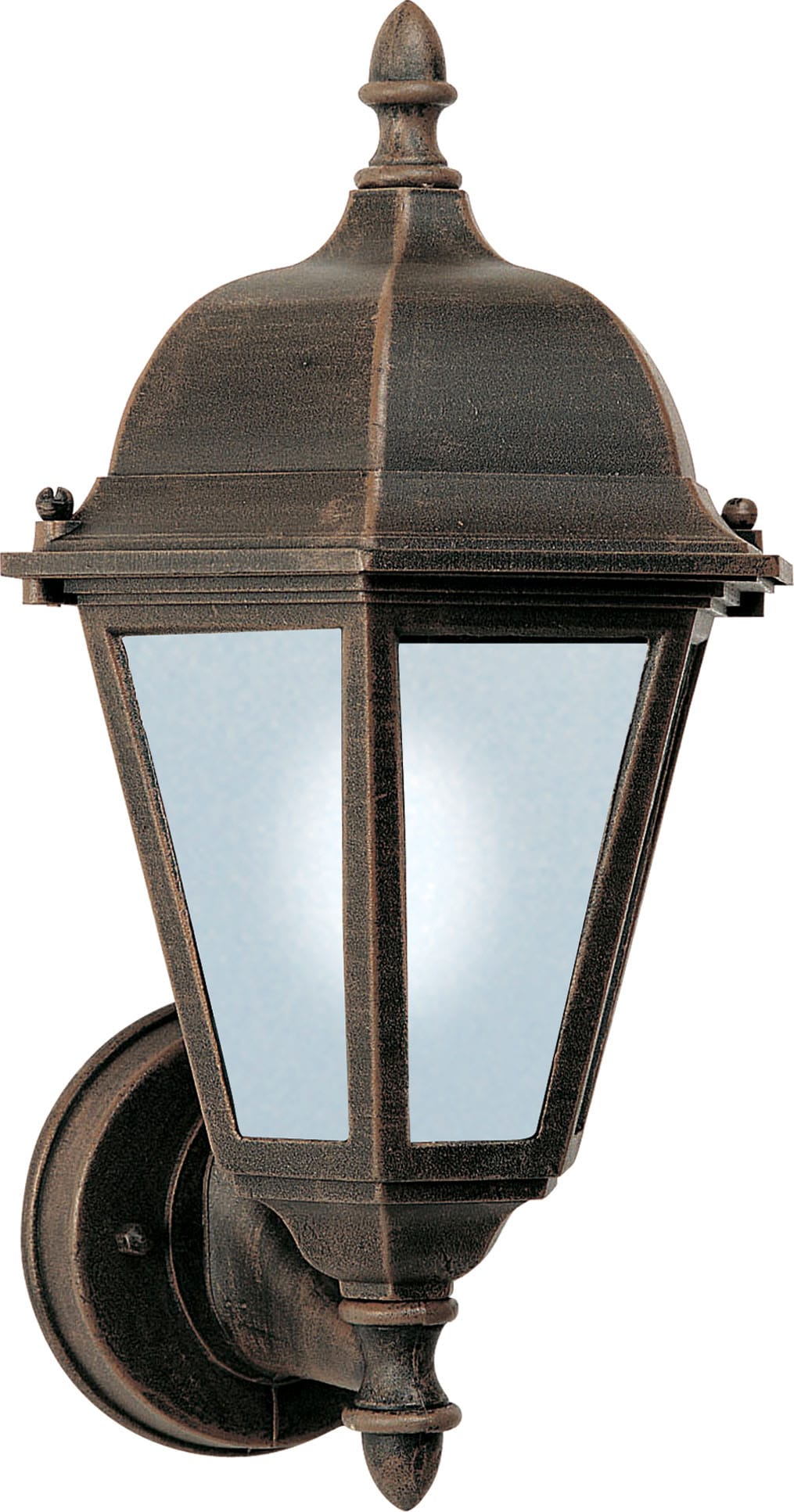 Maxim Lighting 65102RP Westlake LED E26 1 -Light 15-in H Distressed Brown Hardwired Outdoor Wall Light
