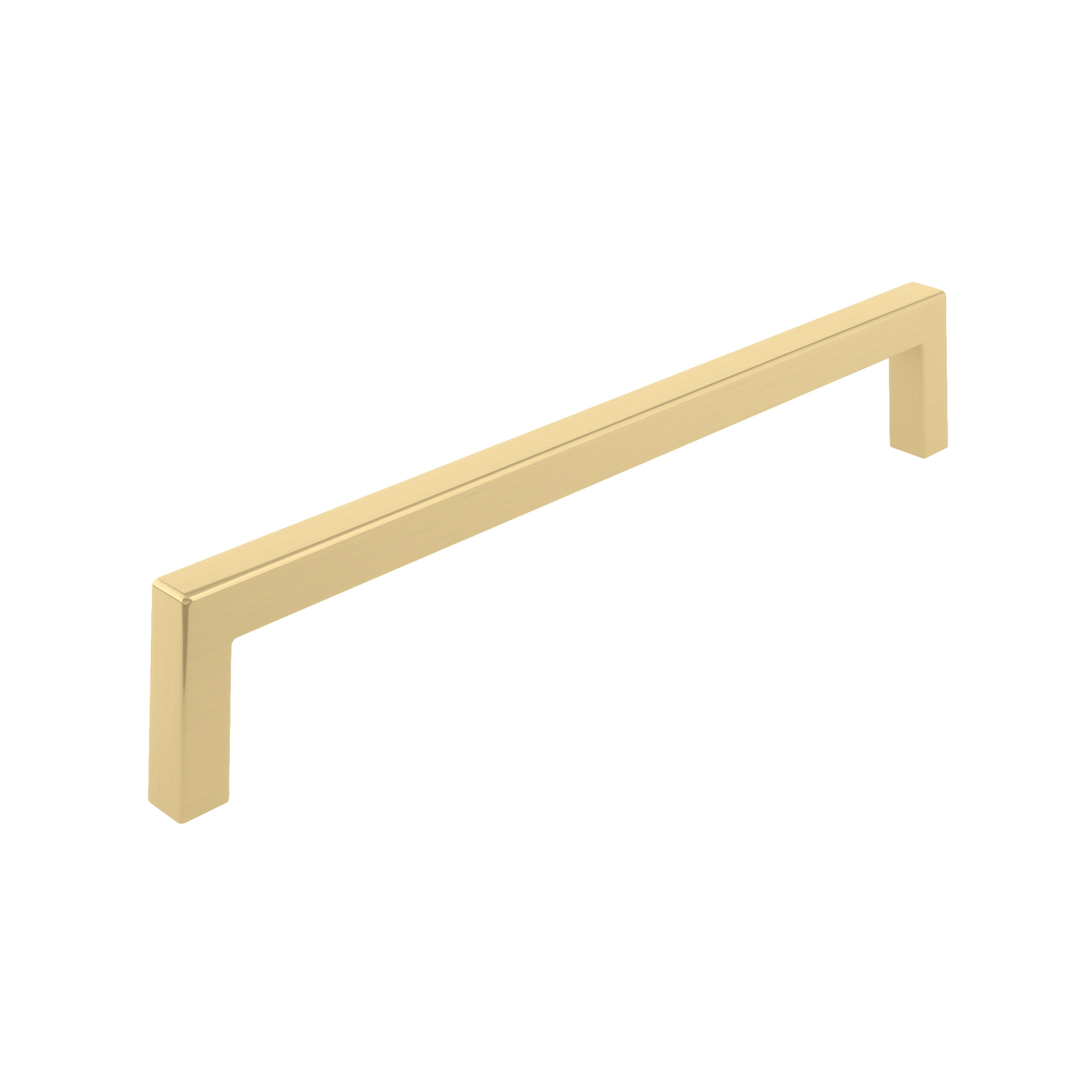 Richelieu BP873192160 Lambton 7-9/16-in , 192mm Center to Center Satin Brass Rectangular Handle