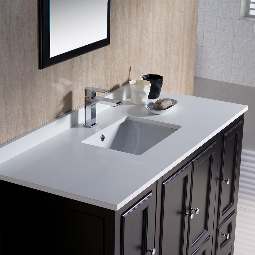Fresca Oxford 48-in Espresso Undermount Single Sink Bathroom Vanity ...