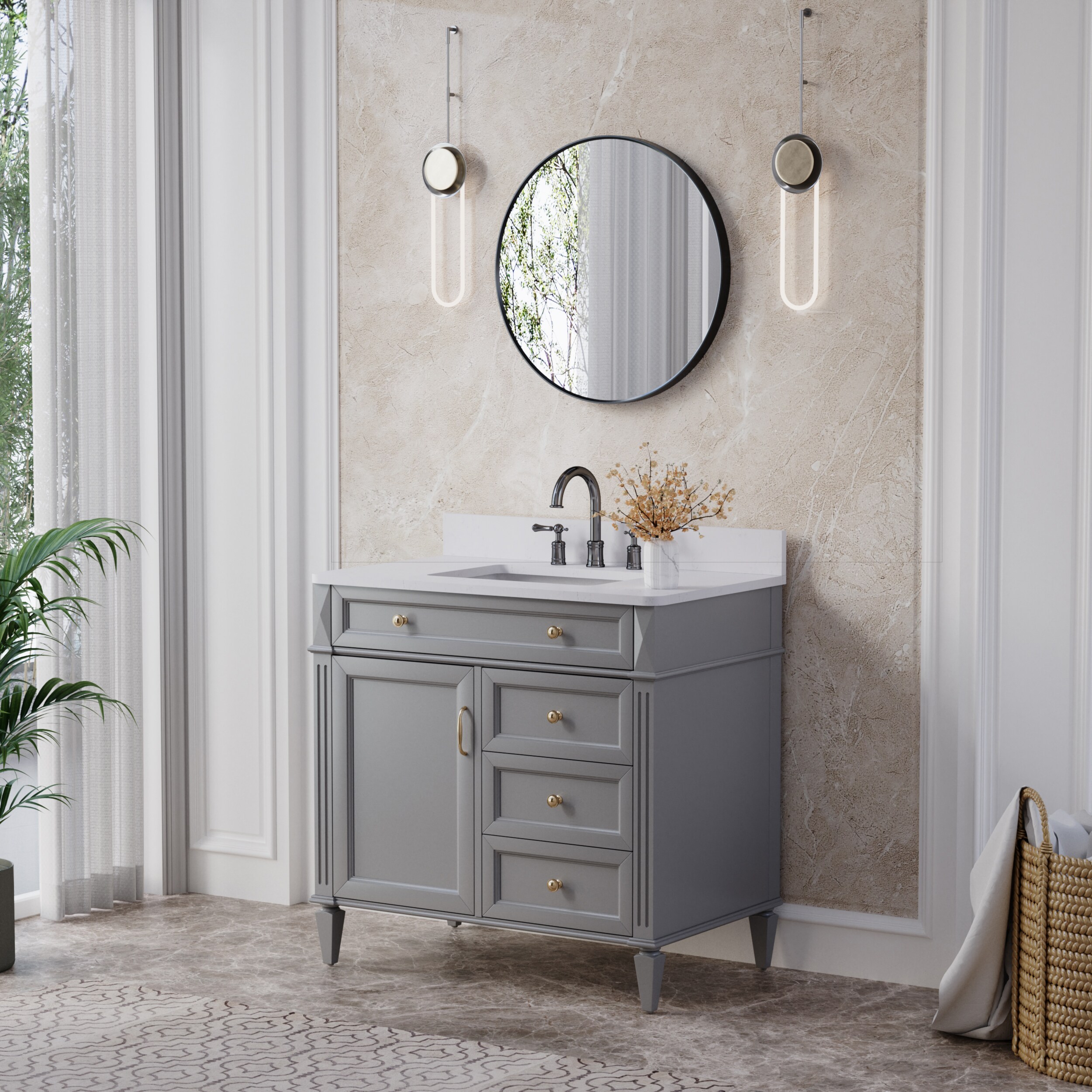 Forclover MRE-R2424MB Framed-Bath-Mirrors - View #8