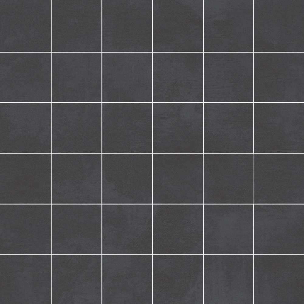 The Tile Life Studio Black 2-in x 2-in Matte Porcelain Cement look Mosaic Floor and Wall Tile ( 1-sq ft Piece )