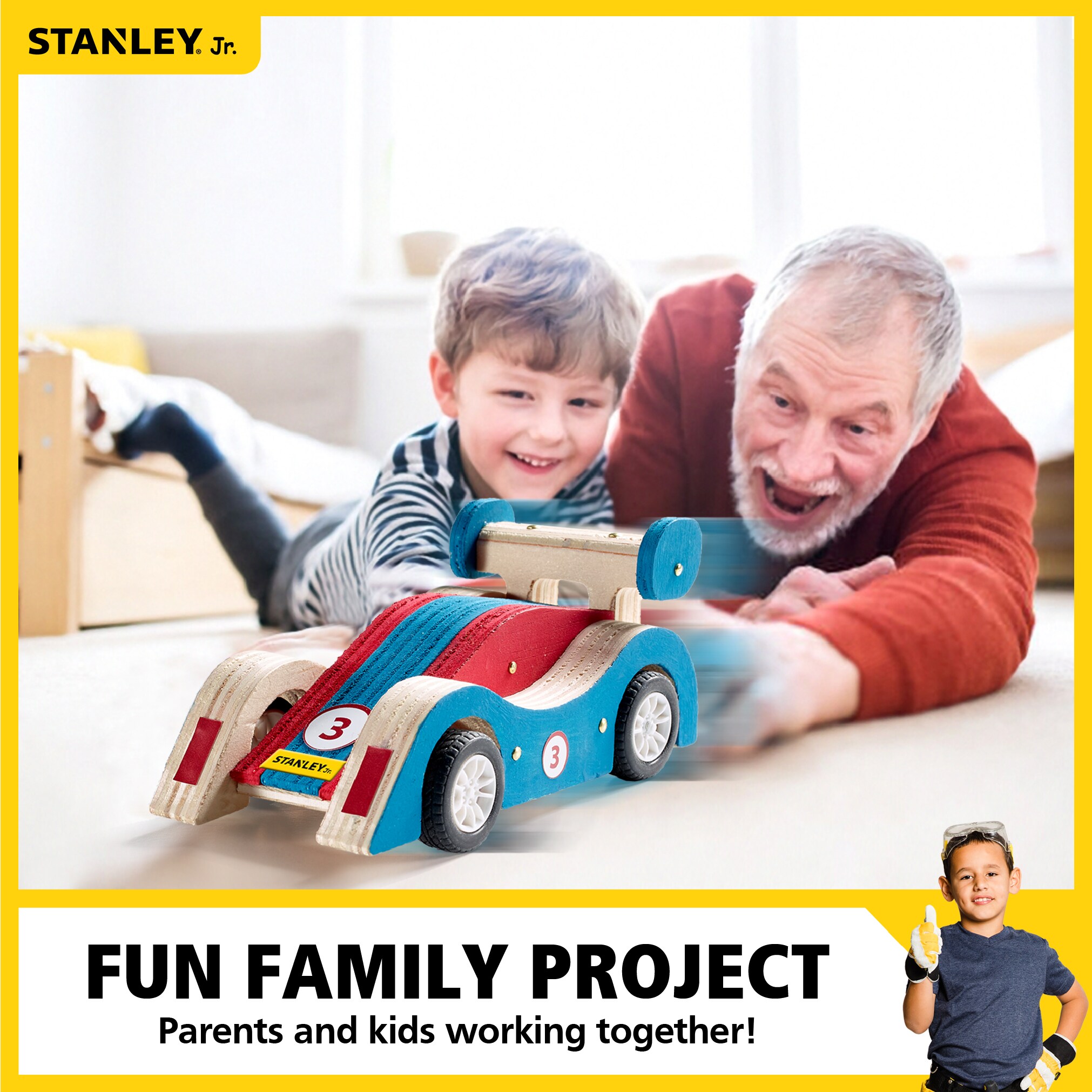 Stanley Jr. OLJK030-SY Kids-Woodworking-Project-Kits - View #9