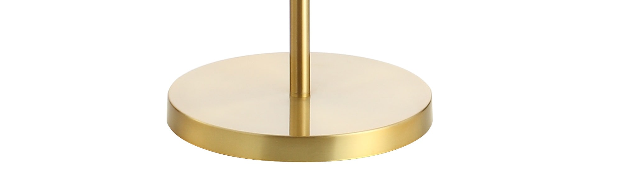 Vaughn Classic 60" Antique Gold Arc Floor Lamp with White Linen Shade