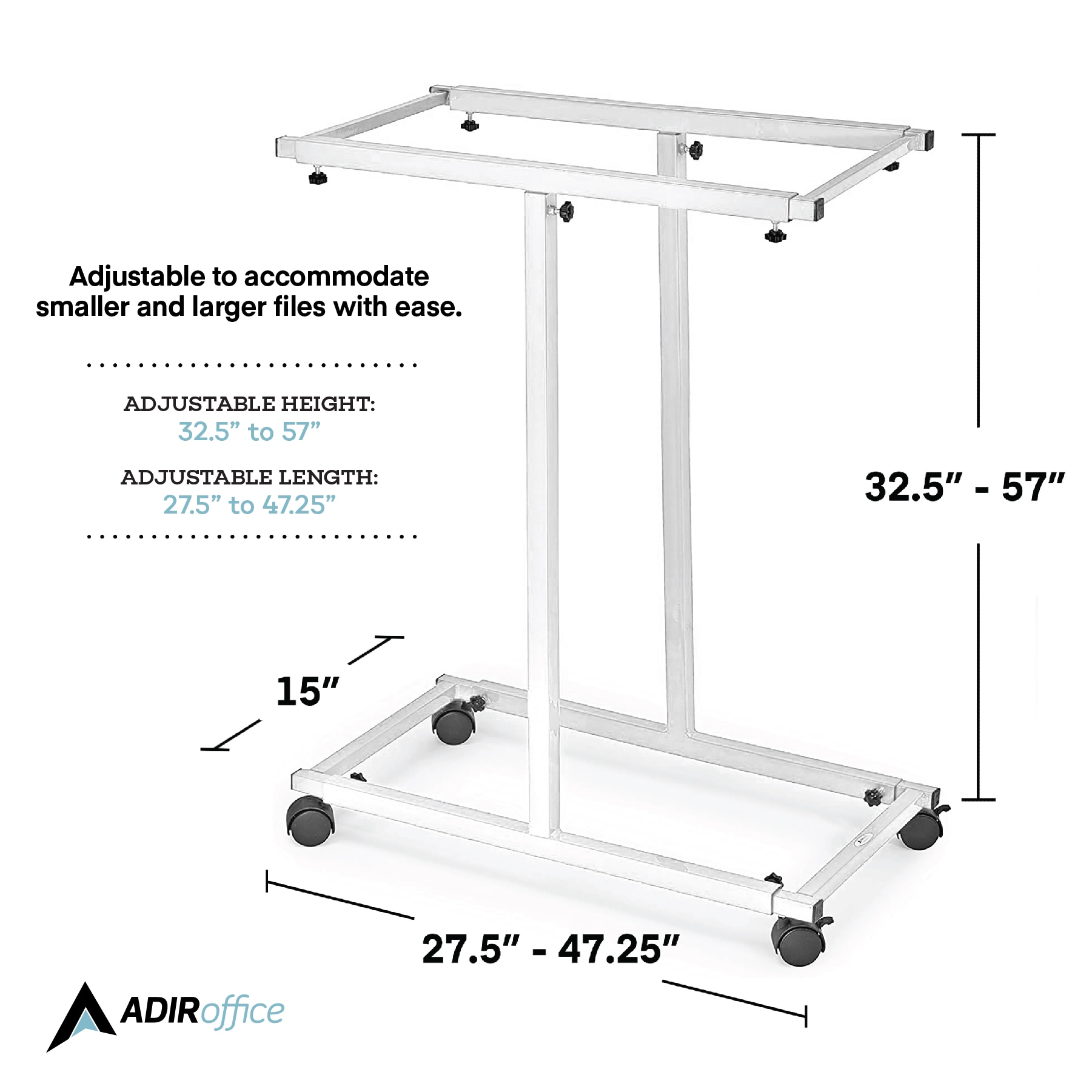 AdirOffice 614-WHI-KIT1 Office-Accessories - View #9