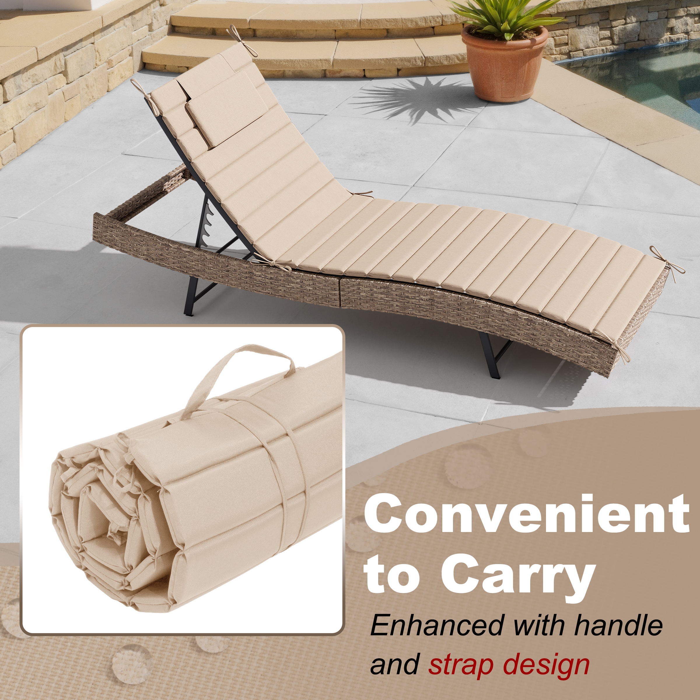 Pellebant ST25-CU003BEI80-2 Patio-Furniture-Cushions - View #4