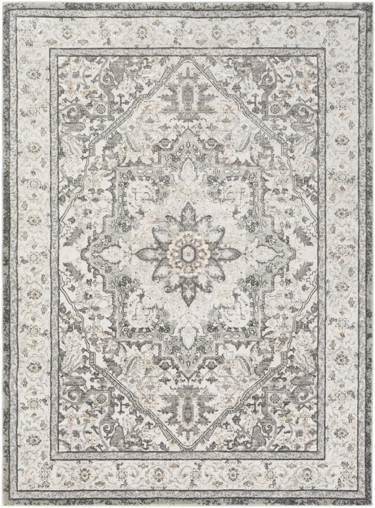 Surya QUA2315-710103 Quatro 8 X 10 (ft) Grey Indoor Medallion Oriental Area Rug