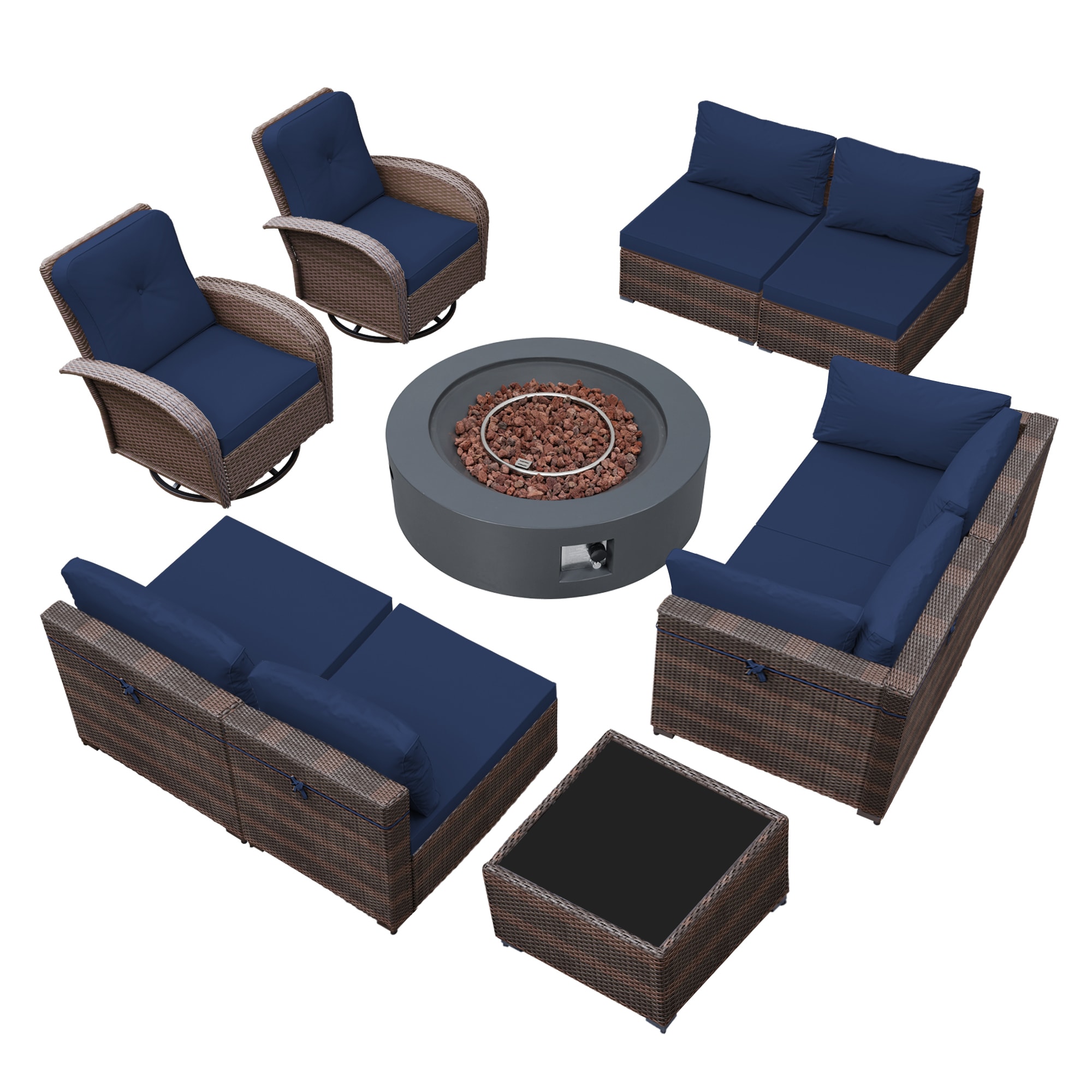 Patio Watcher LS-RT7Y11-42MDK-B2 Patio-Conversation-Sets - View #2