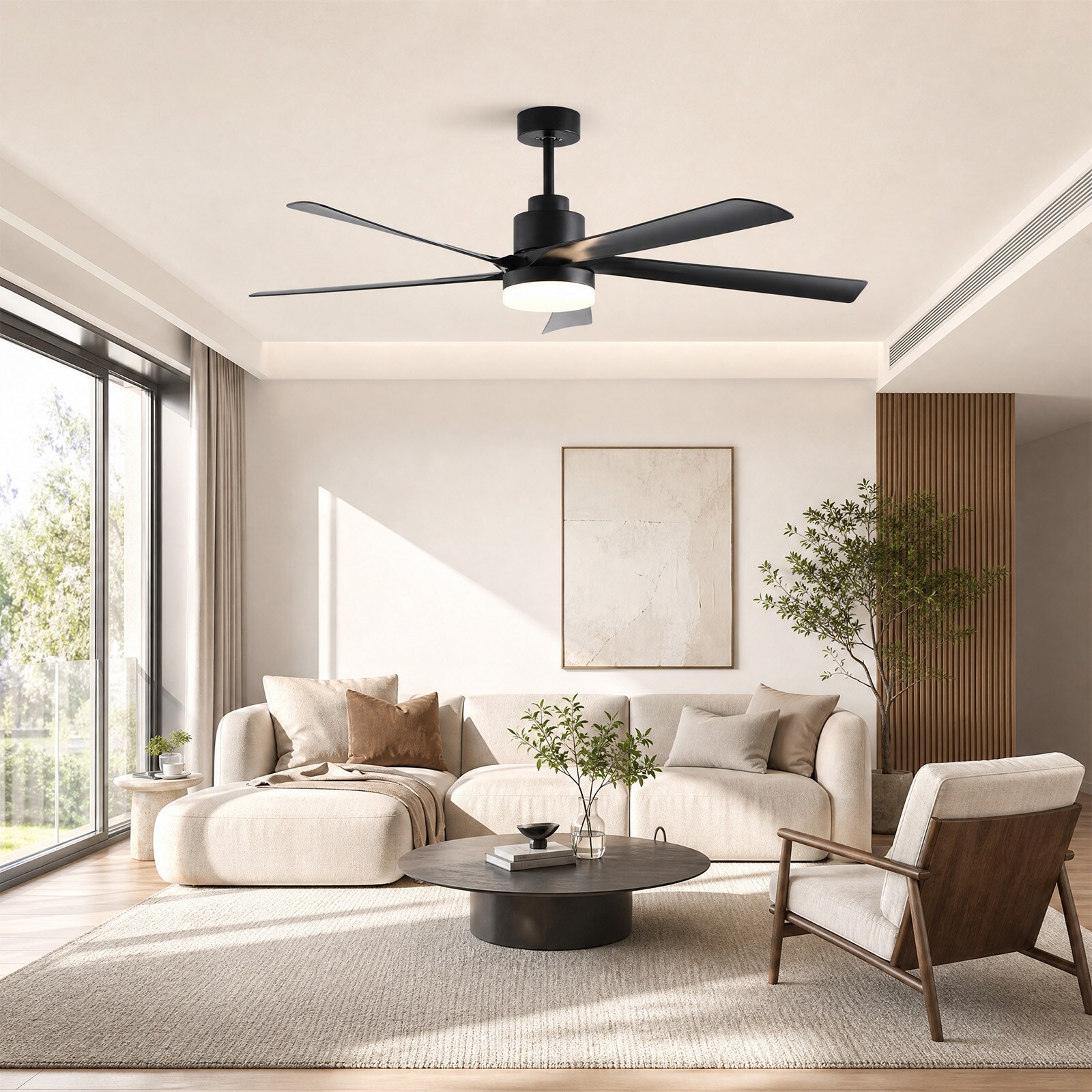 kanslol L013004-D65-P1B-LW Ceiling-Fans - View #3