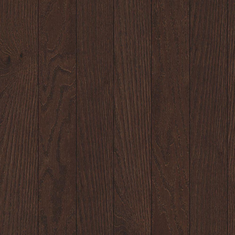 Allen Roth Prefinished Chocolate Oak Smooth Traditional 3 4 In Solid Hardwood Flooring Sample In The Hardwood Samples Department At Lowes Com