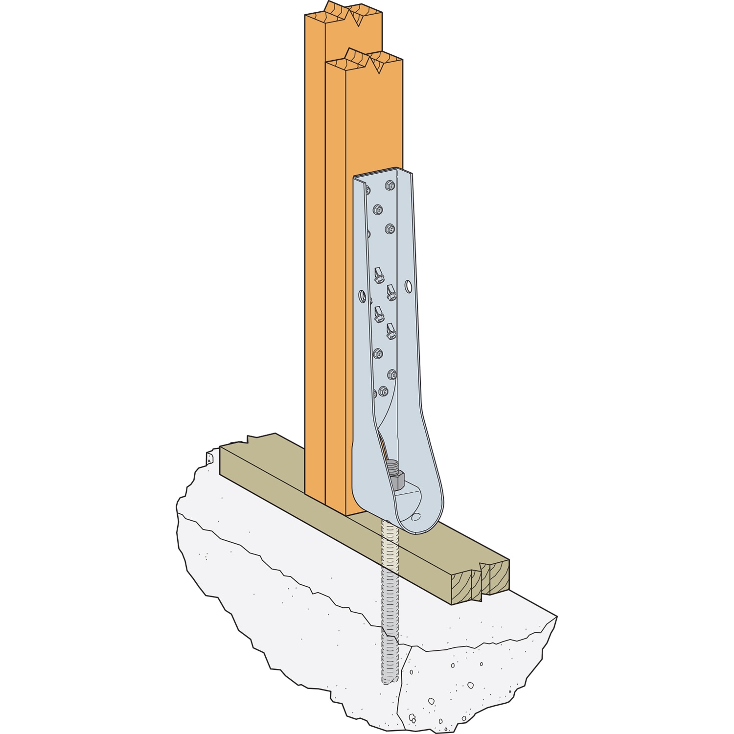 Simpson Strong-Tie HDUE9-SDS3.5 Trusses-And-Rafter-Ties - View #3