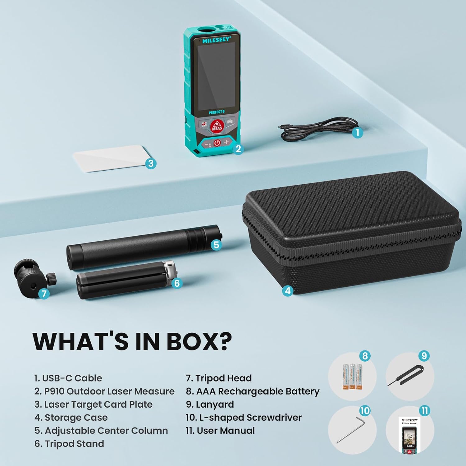 MILESEEY P9 Laser-Distance-Measurers - View #9
