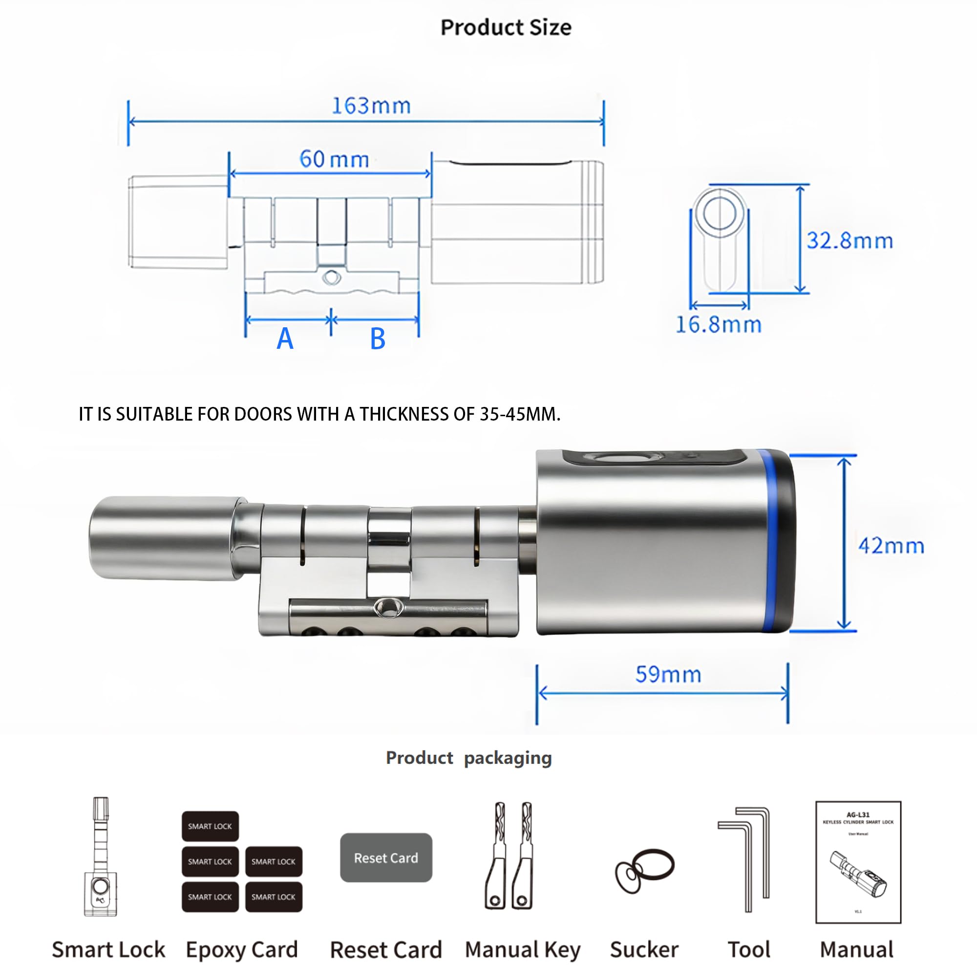 Yichuhaoxi LYI0712Y034 Electronic-Door-Locks - View #2