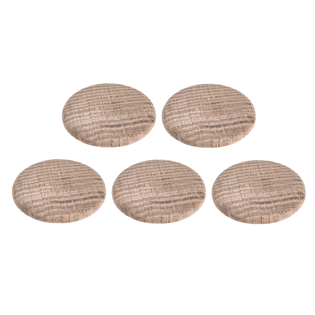 Unique Bargains Wood Button Plugs 1 Inch Oak Hardwood Screw Hole Furniture Plugs 5pcs #S25072800UX9631