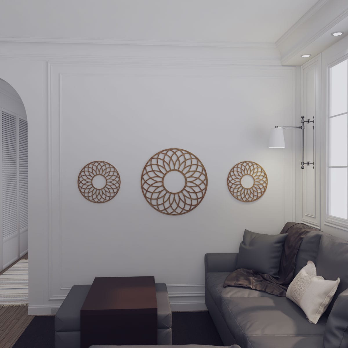 Ekena Millwork CMWP22X22X0250CNWA Ceiling-Medallions - View #15