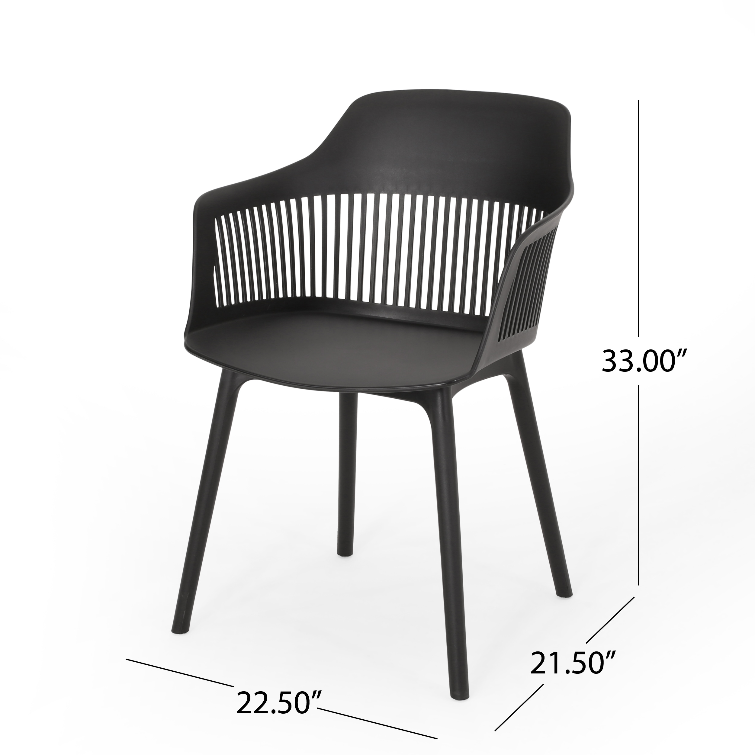 ModernLuxe L-68374.00BLK Patio-Chairs - View #3