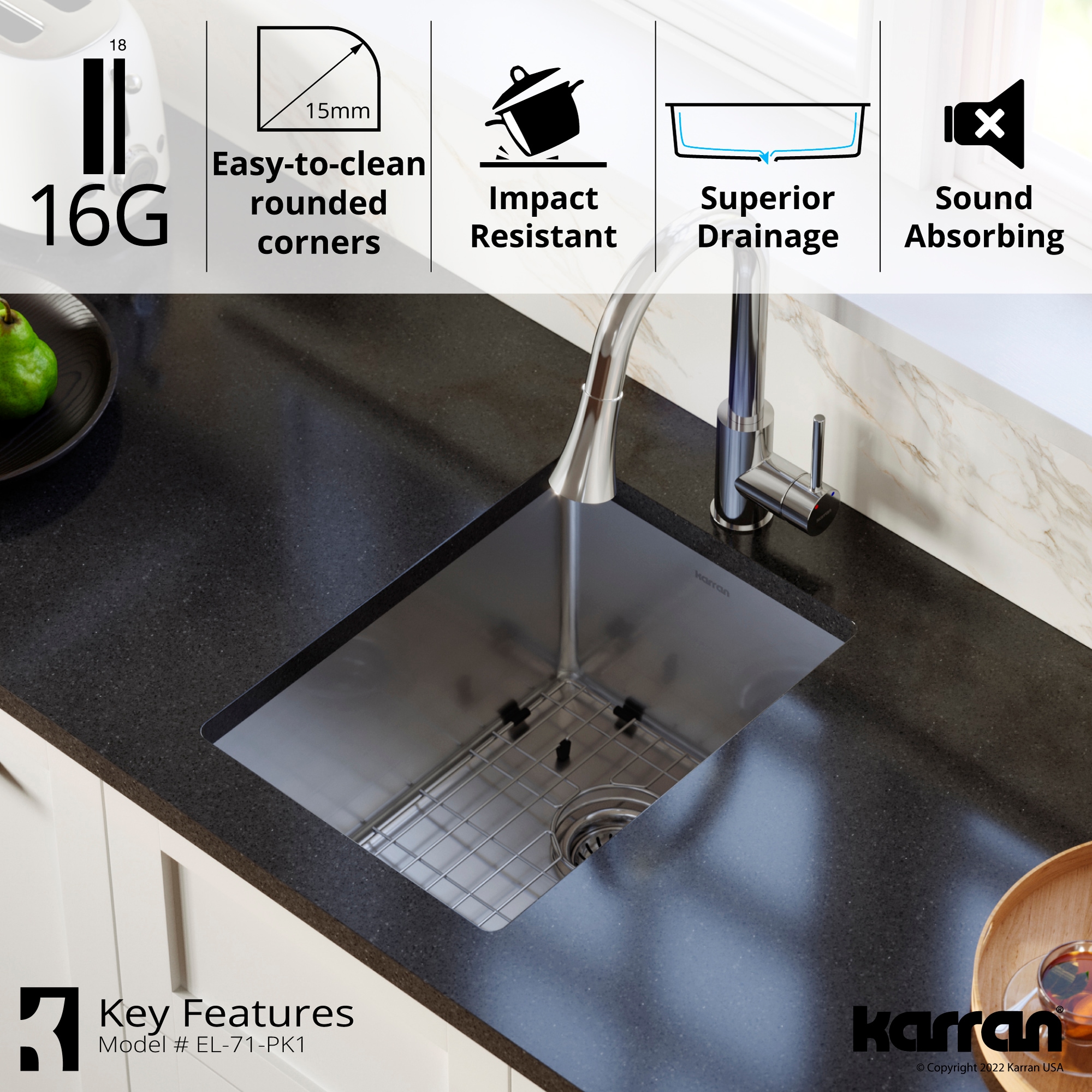 Karran EL-71-PK1 Kitchen-Sinks - View #5