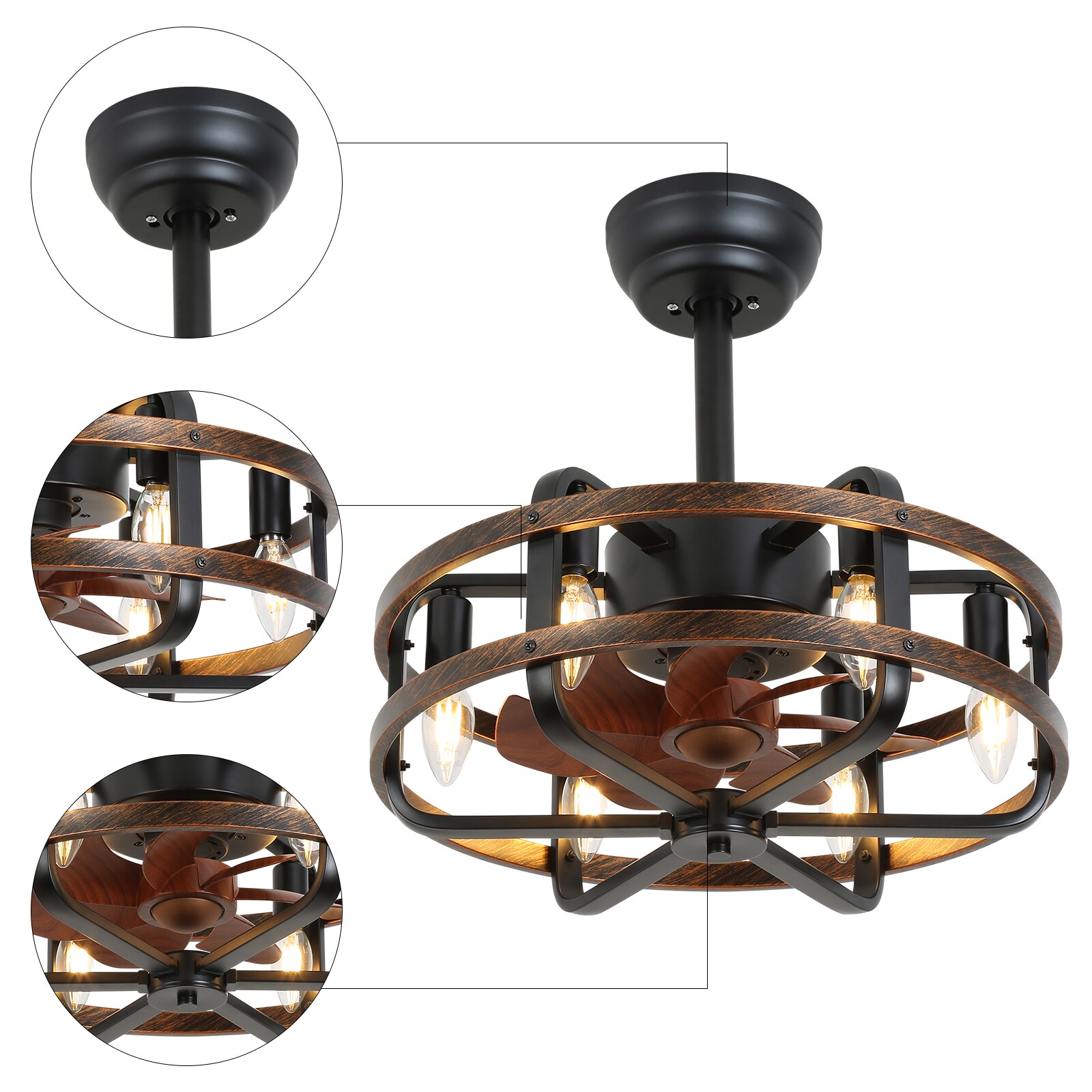 Oukaning JZUCOD-011000NS Ceiling-Fans - View #5
