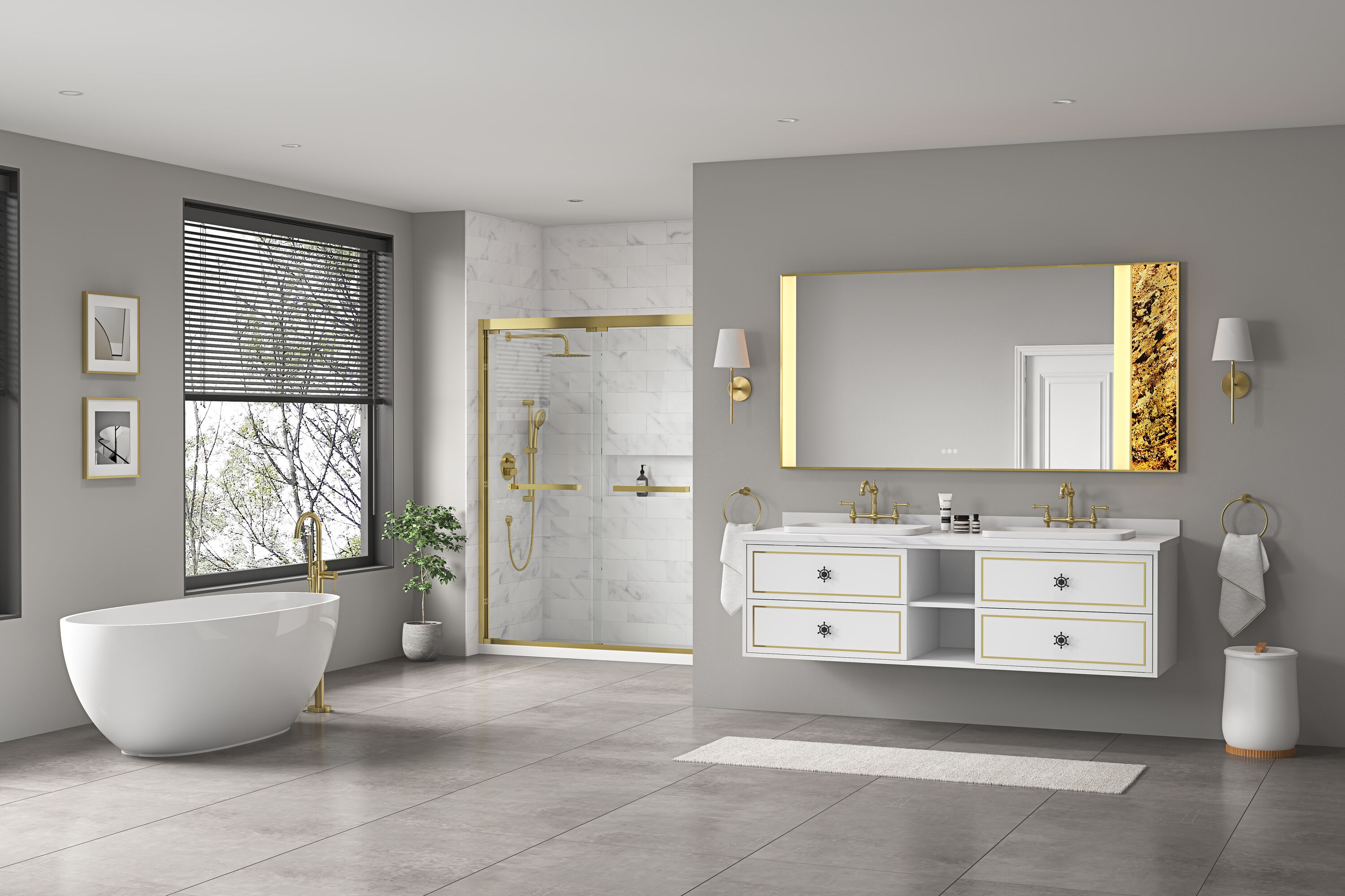Vacolite KP-9643WH03 Bathroom-Wall-Cabinets - View #3