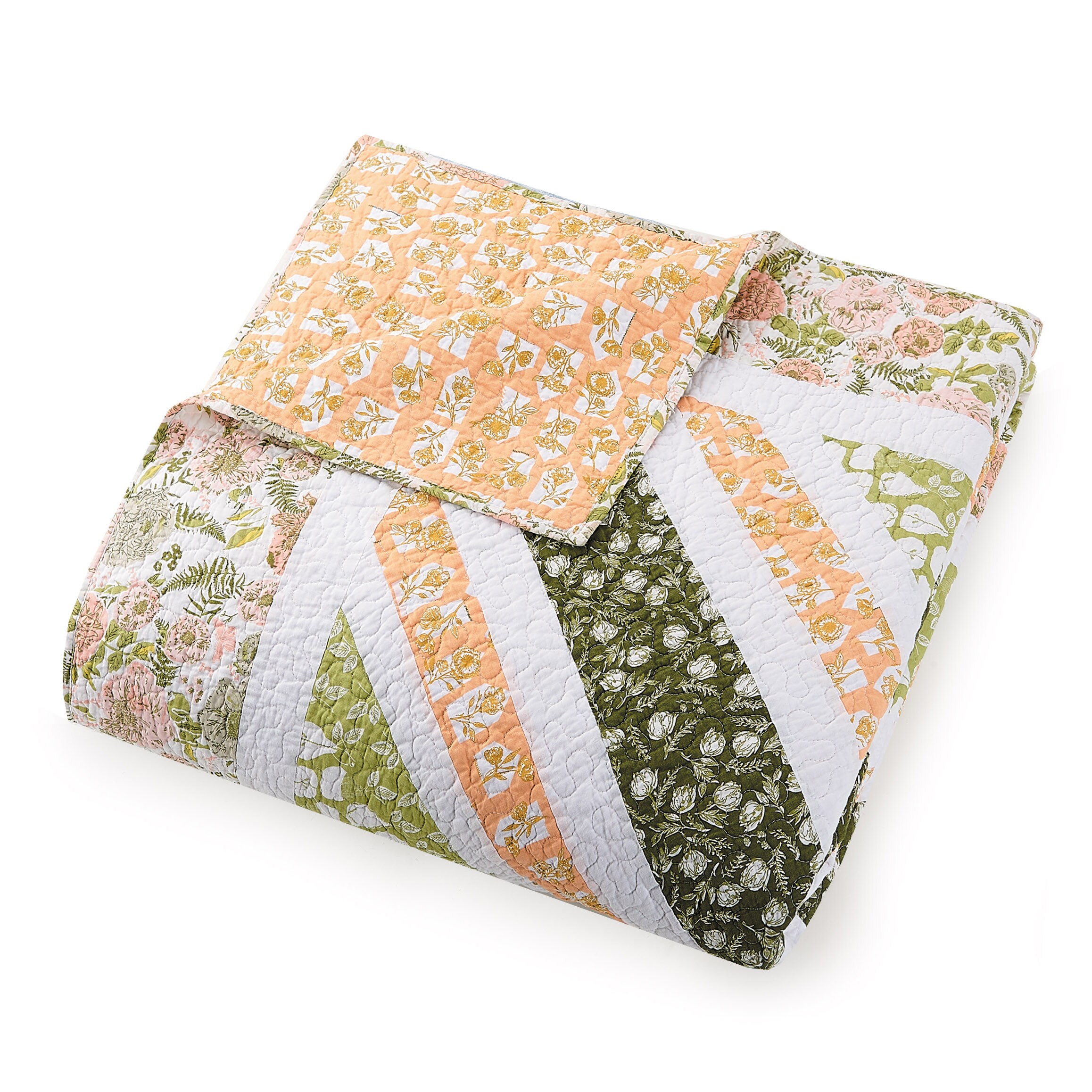 Makers Collective Floret field 3-Piece King Quilt Set in the Bedding ...