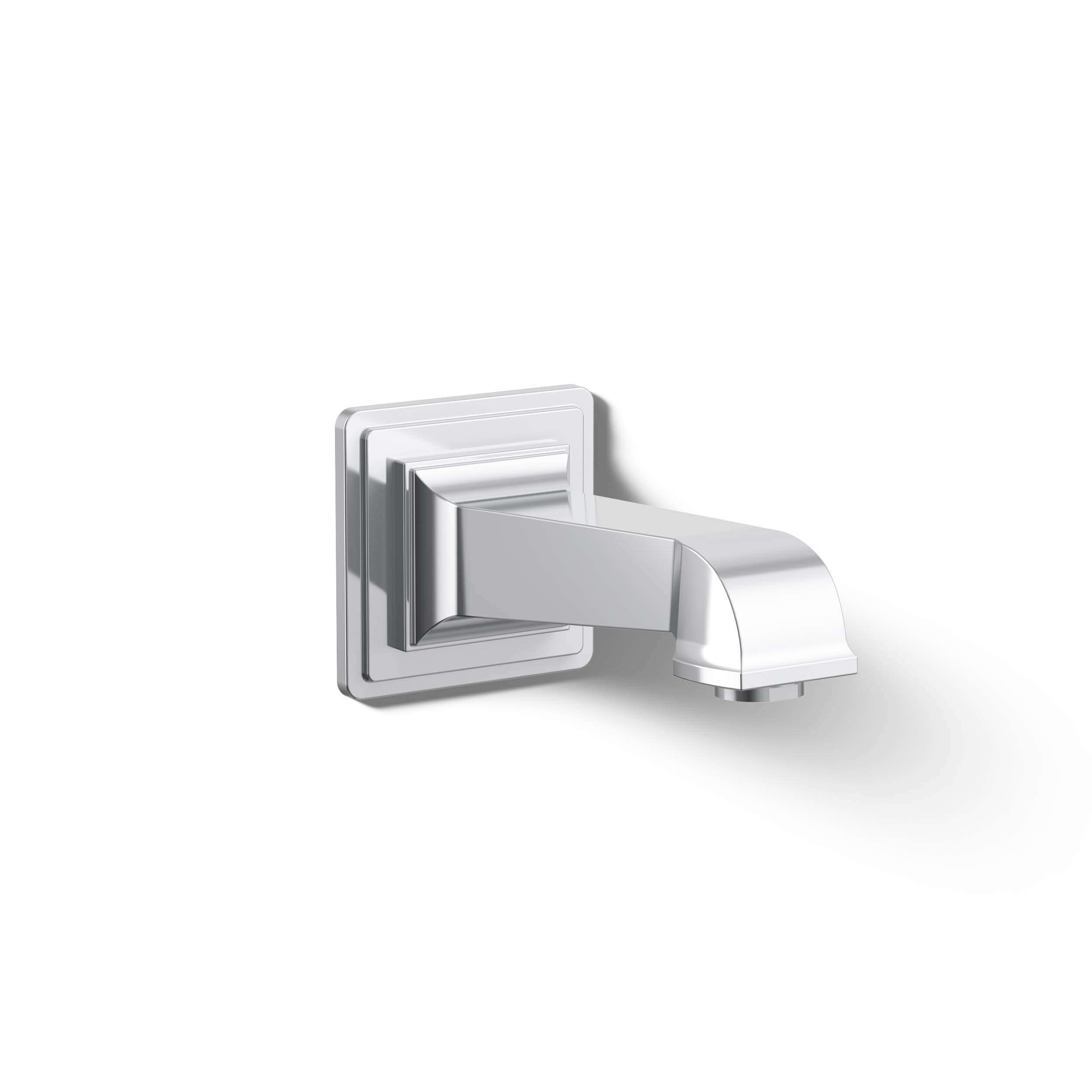 KOHLER 13139-A-CP Pinstripe Polished Chrome Wall-mount Universal Fit Bathtub Spout