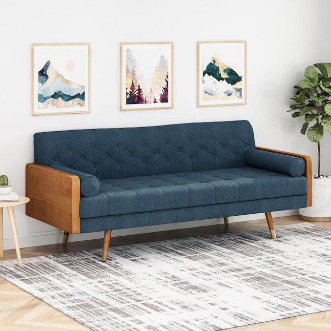 Best Ing Home Decor Jason, Mid Century Modern Tufted Fabric Sofa