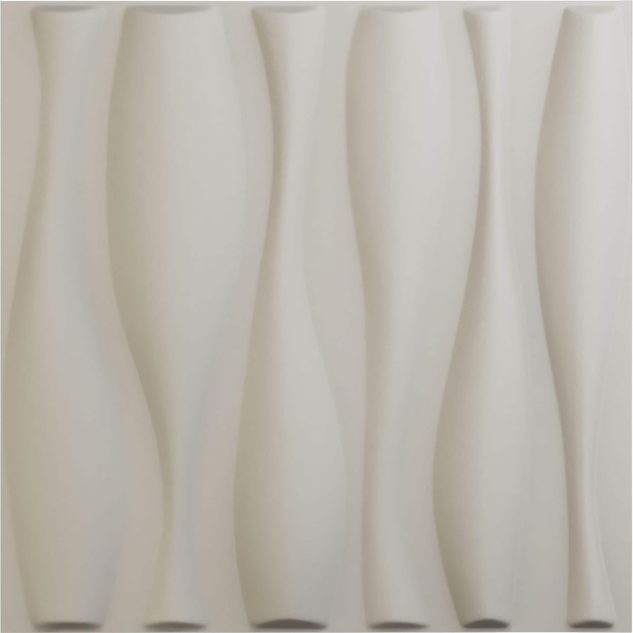 Ekena Millwork WP20X20FAGBW 19-5/8-in x 19-5/8-in Embossed Paintable/Stainable Off-white PVC Abstract Wall Panel ( 2.67-sq ft )